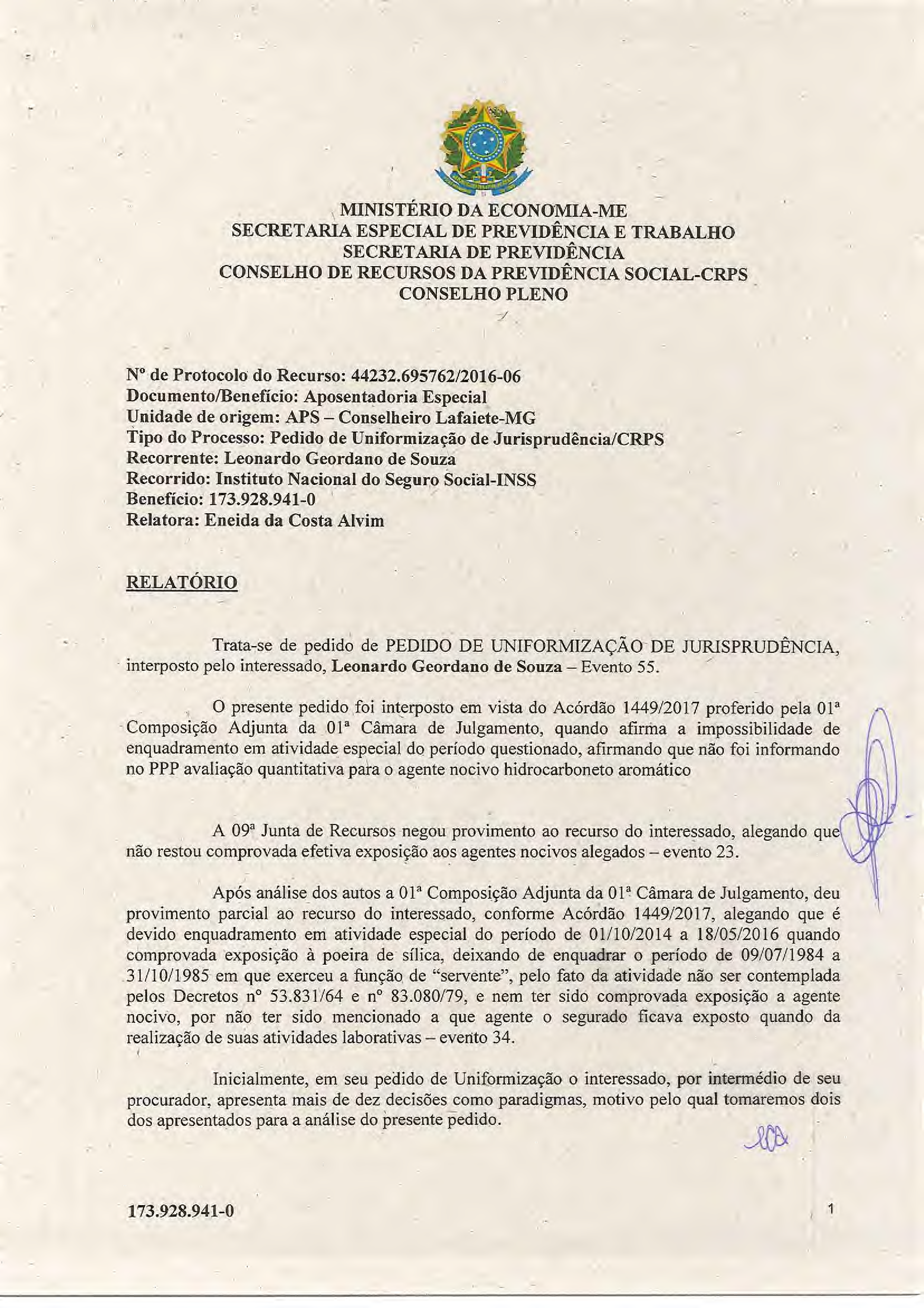 Primeira página do documento: 'Resolução 3/2019' / arquivo: 'RESOLUCAO-03-LEONARDO-GEORDANO-DE-SOUZA.pdf'
