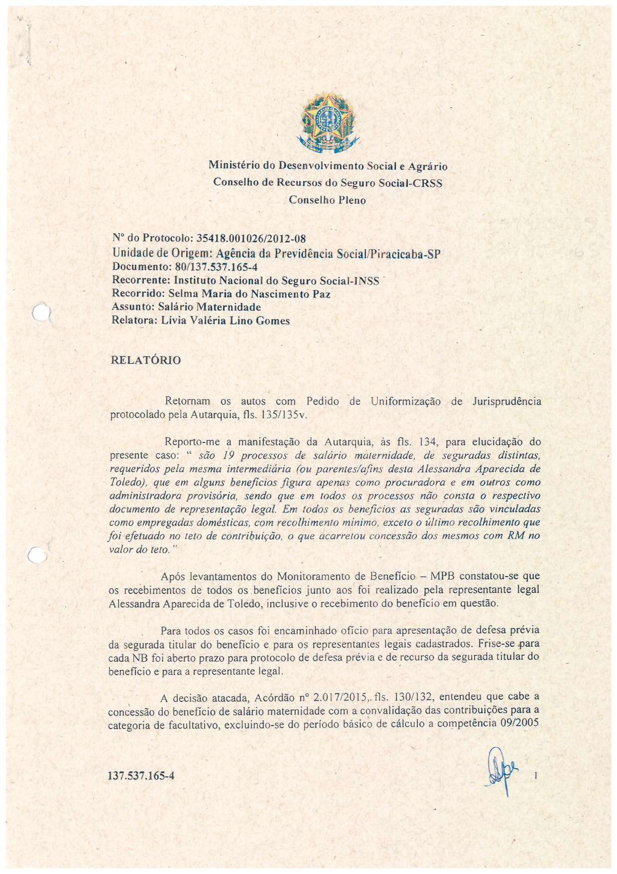 Primeira página do documento: 'Resolução 19/2017' / arquivo: 'RESOLUCAO_19.pdf' 