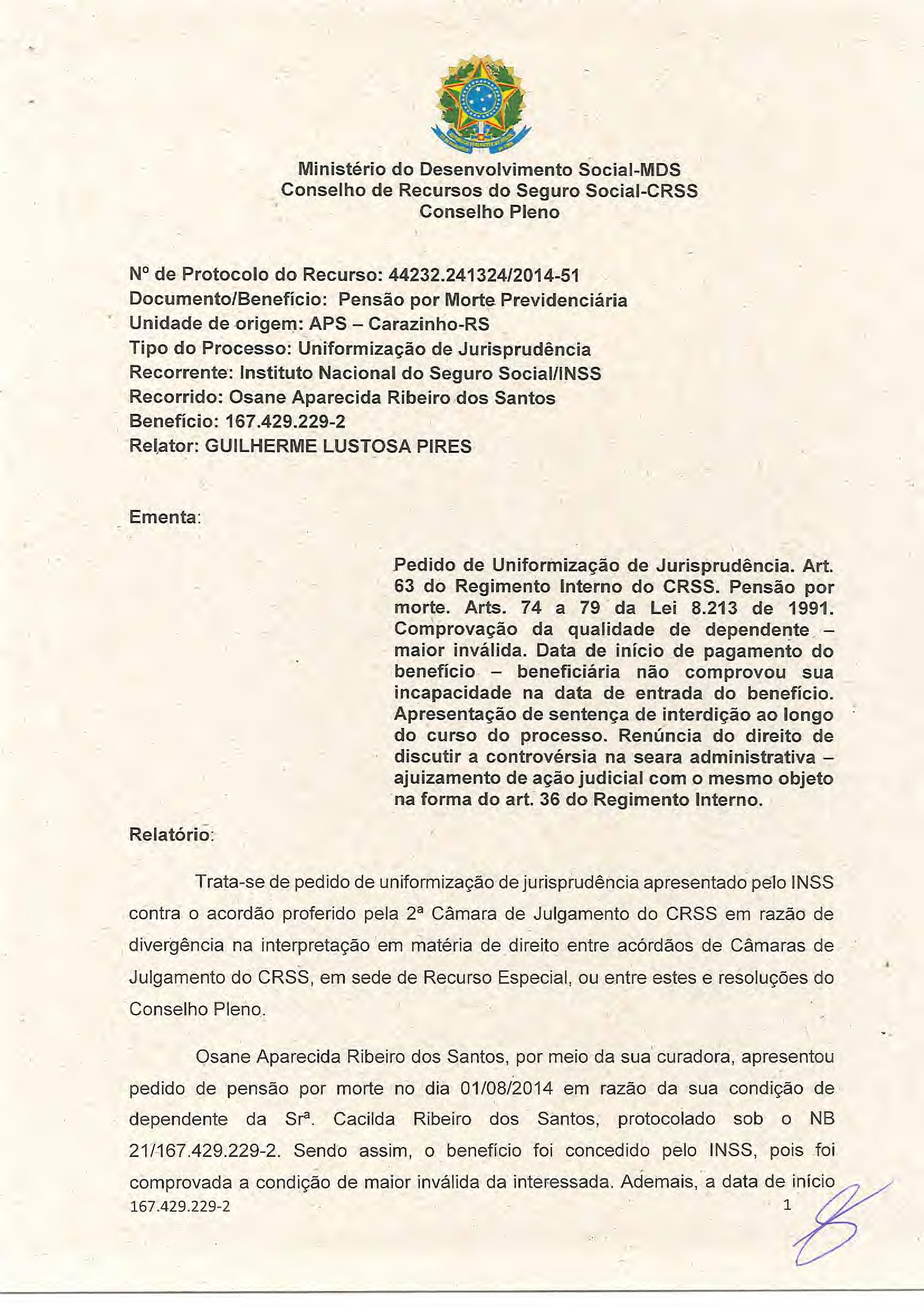 Primeira página do documento: 'Resolução 79/2018' / arquivo: 'RESOLUCAO79OSANEAPARECIDARIBEIRODOSSANTOS.pdf'
