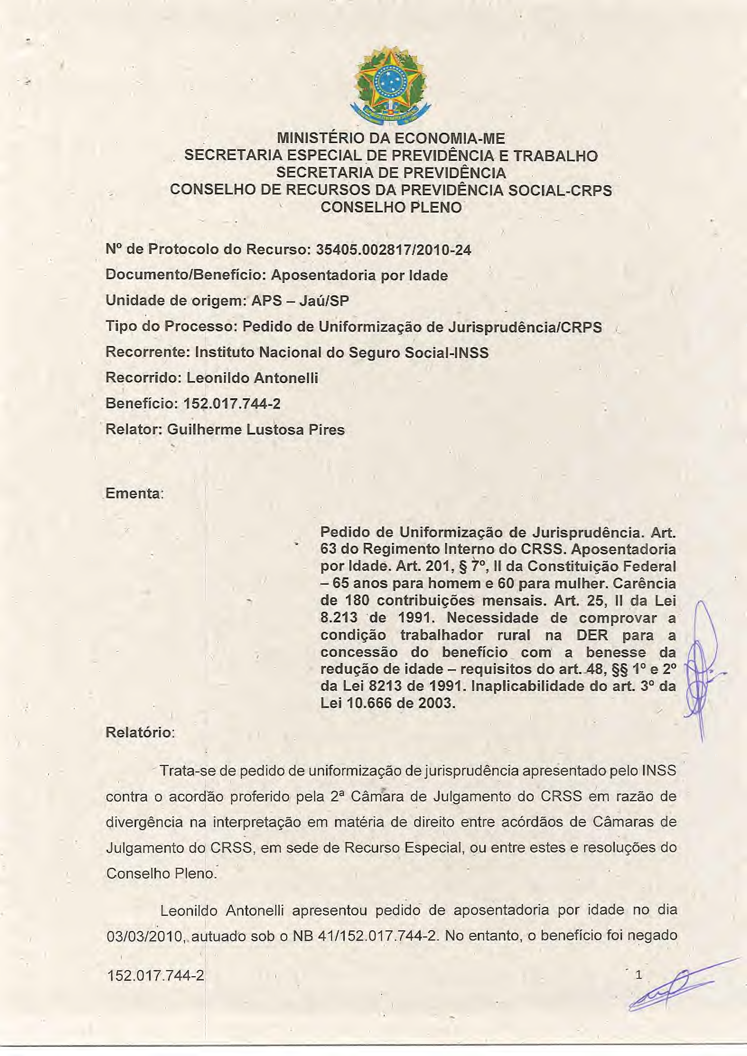 Primeira página do documento: 'Resolução 9/2019' / arquivo: 'RESOLUCAO-09-LEONILDO-ANTONELLI.pdf'