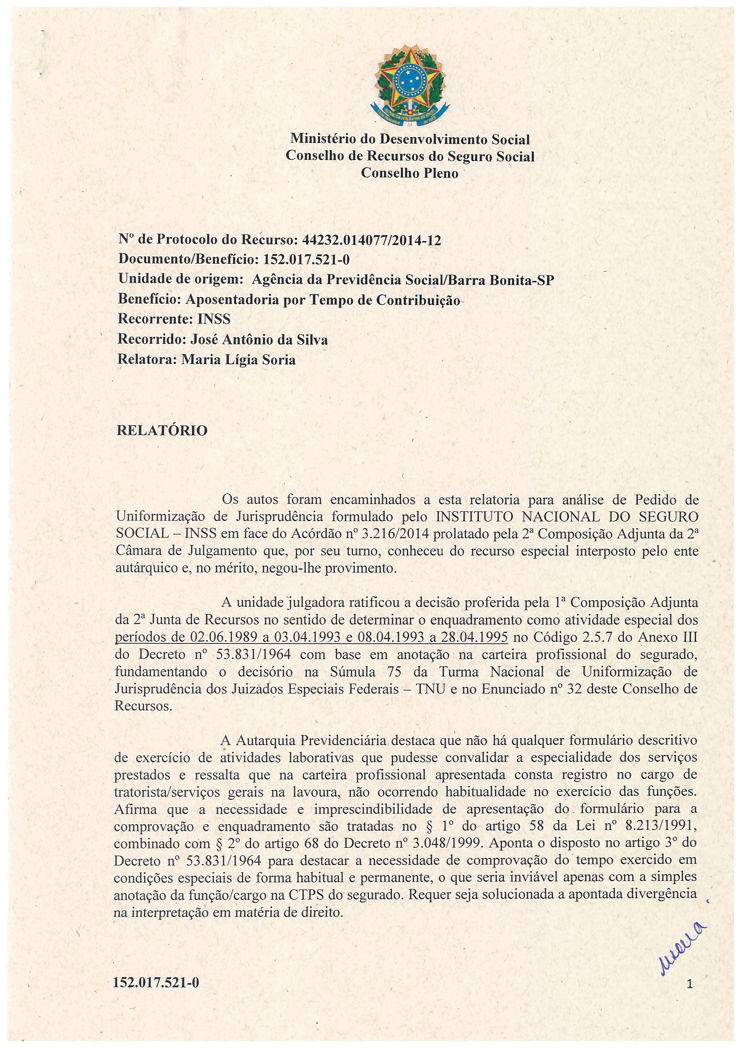 Primeira página do documento: 'Resolução 25/2017' / arquivo: 'RESOLUO_N25_JOSEANTONIODASILVA_152.017.5210.pdf'