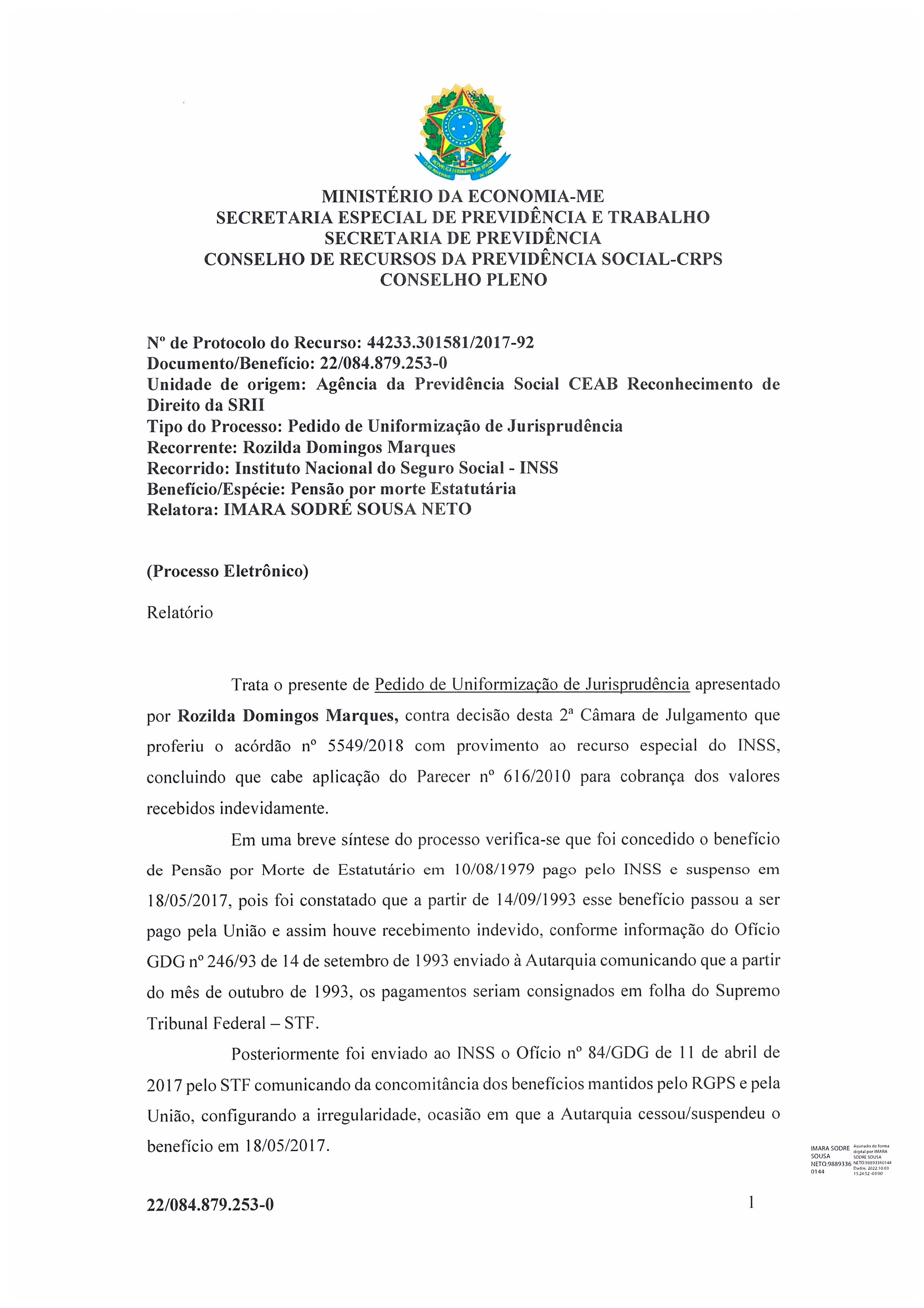 Primeira página do documento: 'Resolução 62/2022' / arquivo: 'RESOLUAO62.pdf'