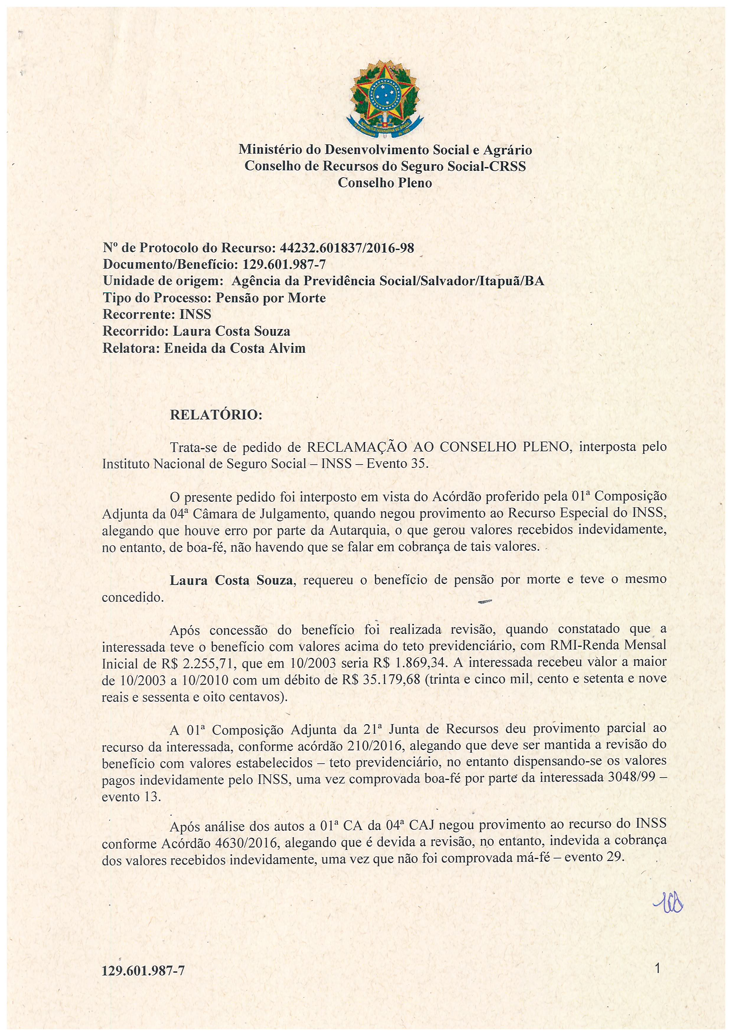 Primeira página do documento: 'Resolução 45/2017' / arquivo: 'RESOLUO_N45_LAURACOSTASOUZA_129.601.9877.pdf'