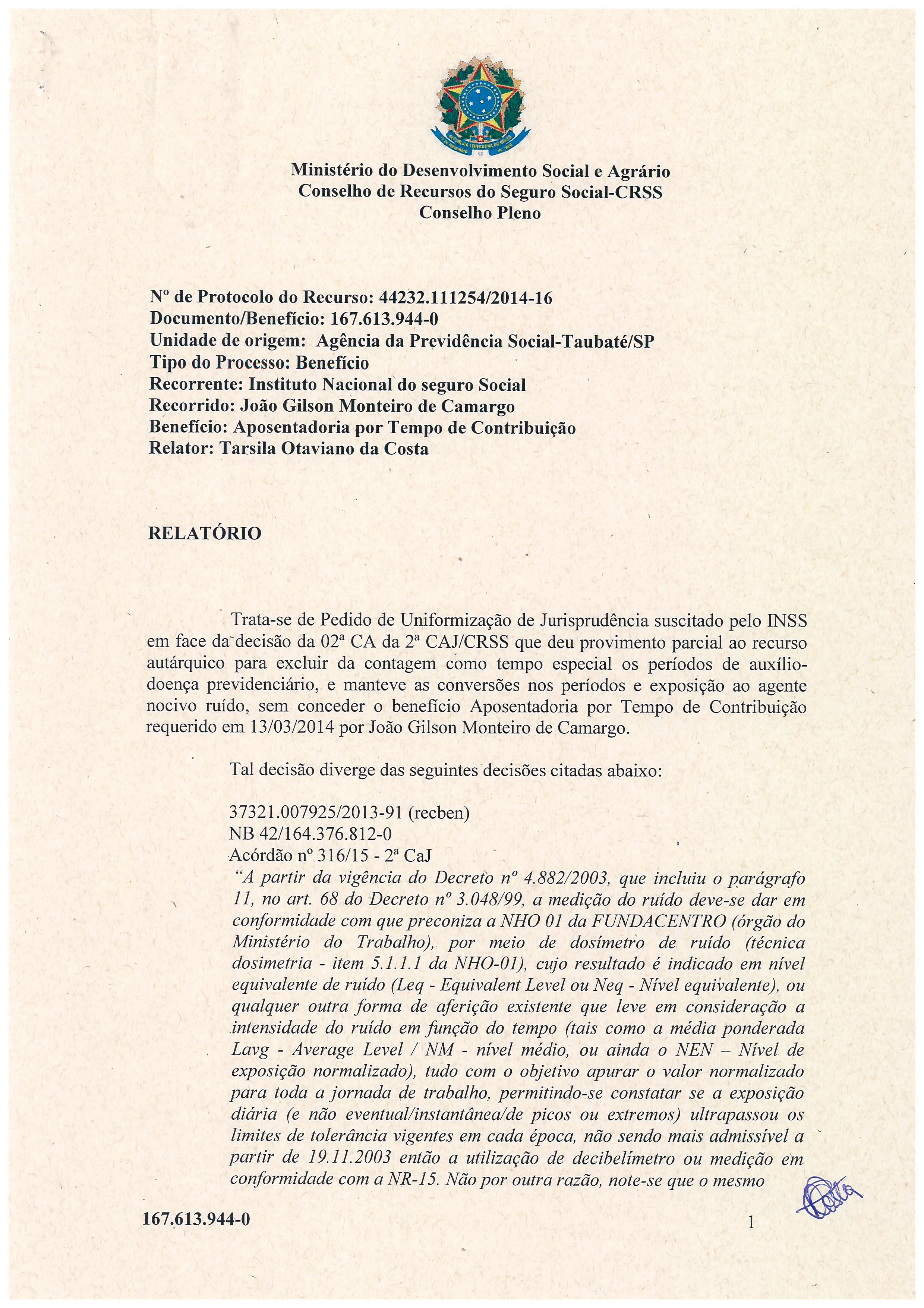 Primeira página do documento: 'Resolução 26/2017' / arquivo: 'RESOLUO_N26_JOAOGILSONMONTEIRODECAMARGO_167.613.9440.pdf'