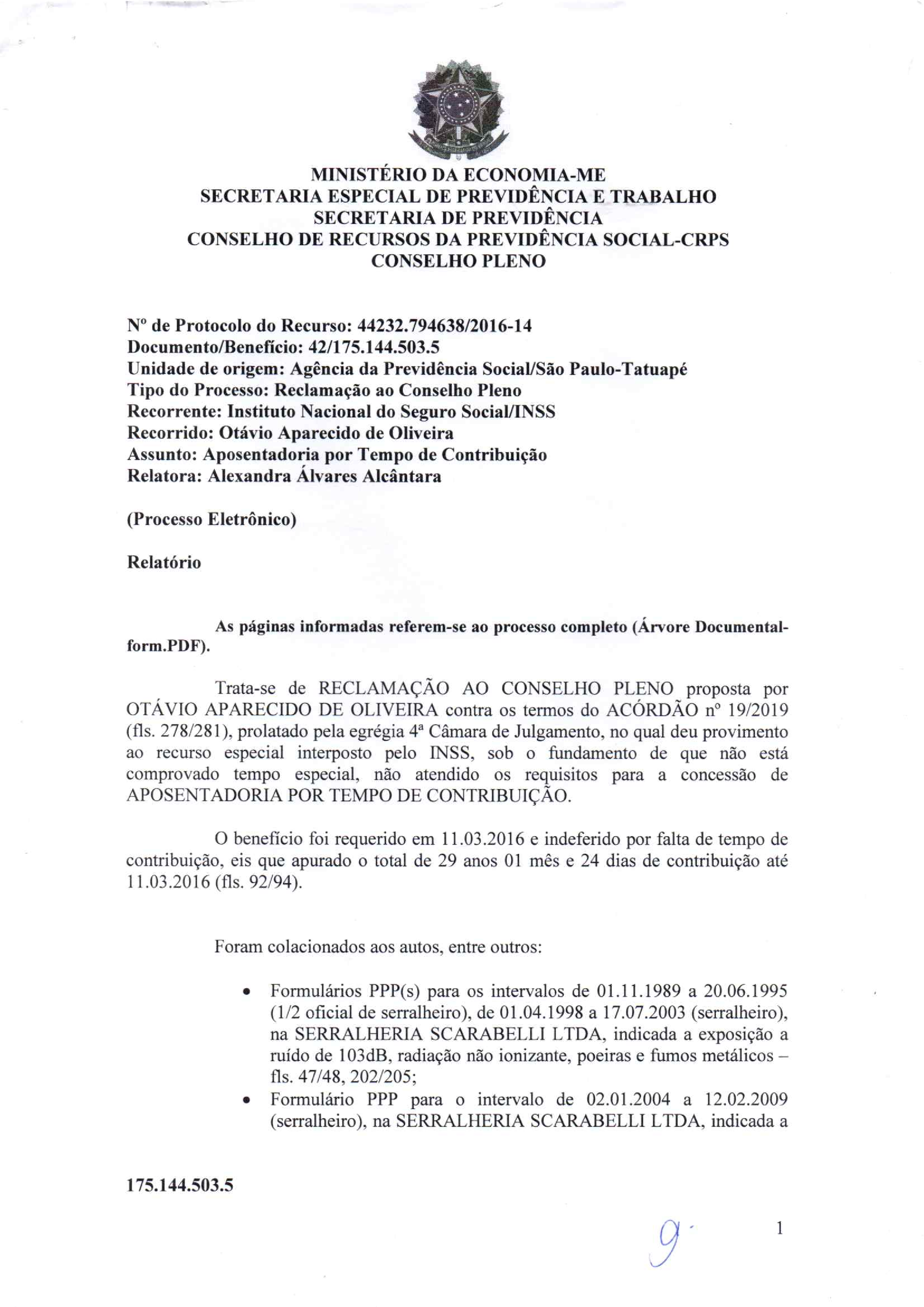 Primeira página do documento: 'Resolução 63/2020' / arquivo: 'RESOLUO63OTAVIOAPARECIDODEOLIVEIRA.pdf' 