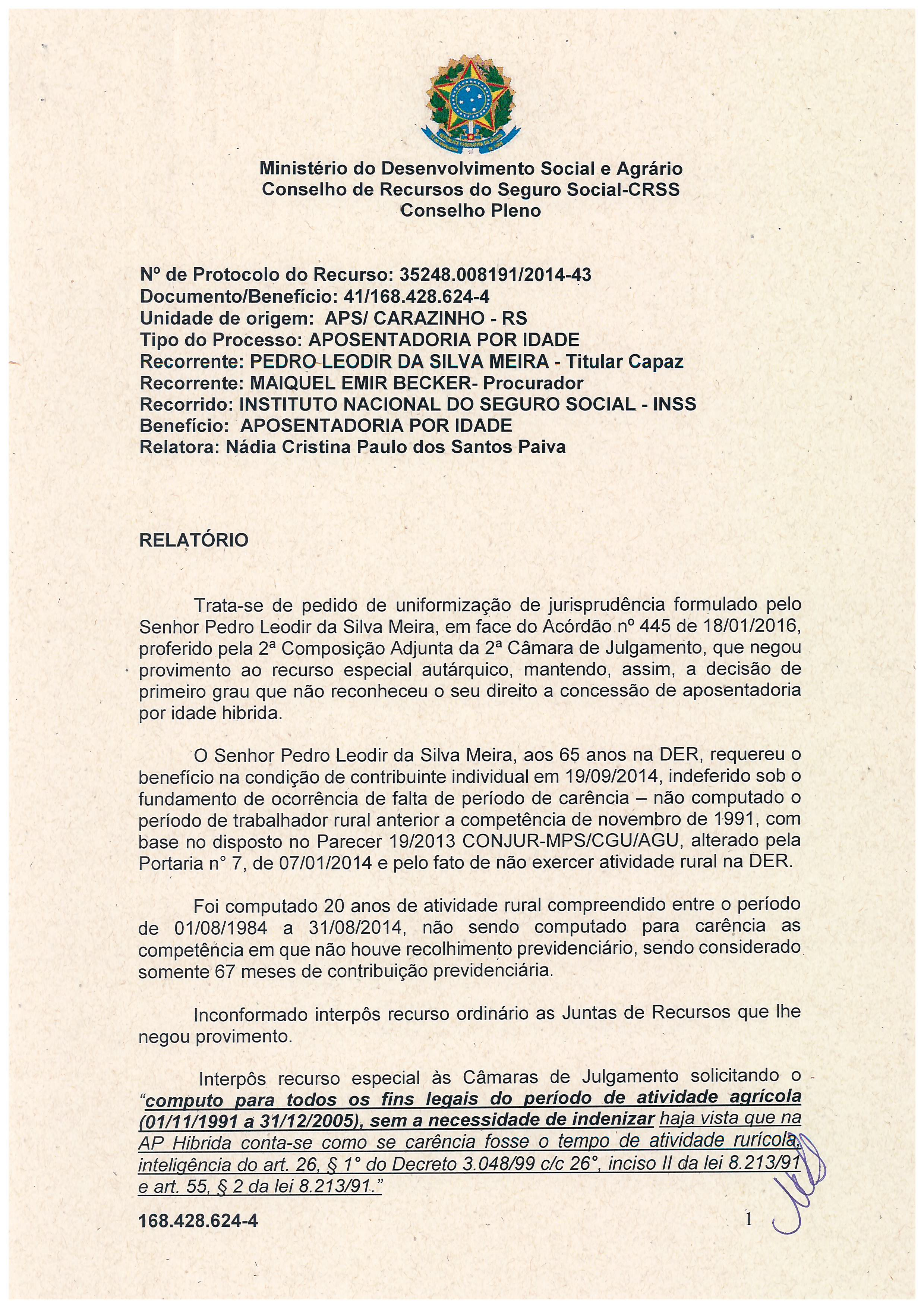 Primeira página do documento: 'Resolução 40/2017' / arquivo: 'RESOLUO_N40_PEDROLEODIRDASILVAMEIRA_168.428.6244.pdf'