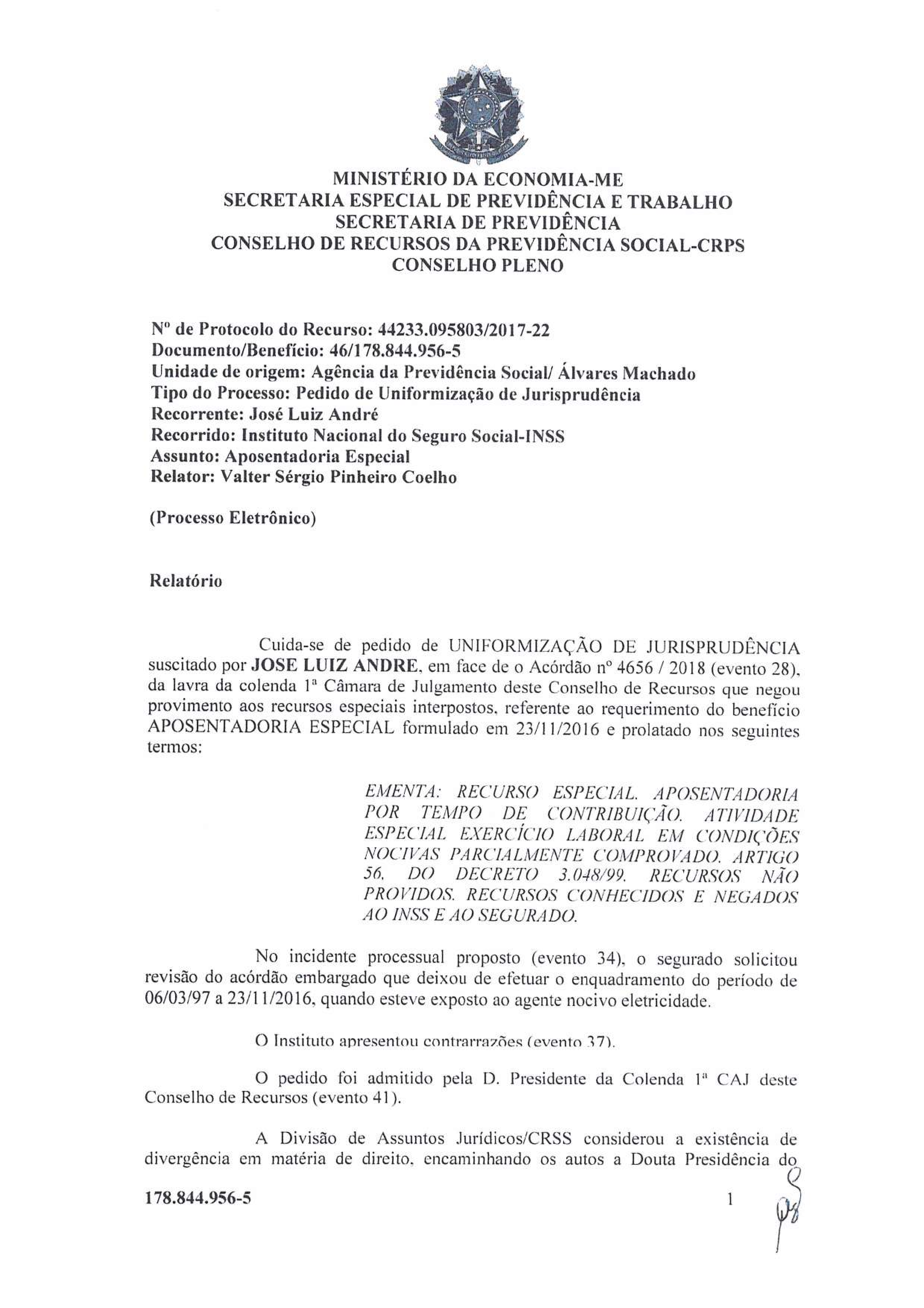Primeira página do documento: 'Resolução 62/2020' / arquivo: 'RESOLUCAO62JOSELUIZANDRE.pdf' 