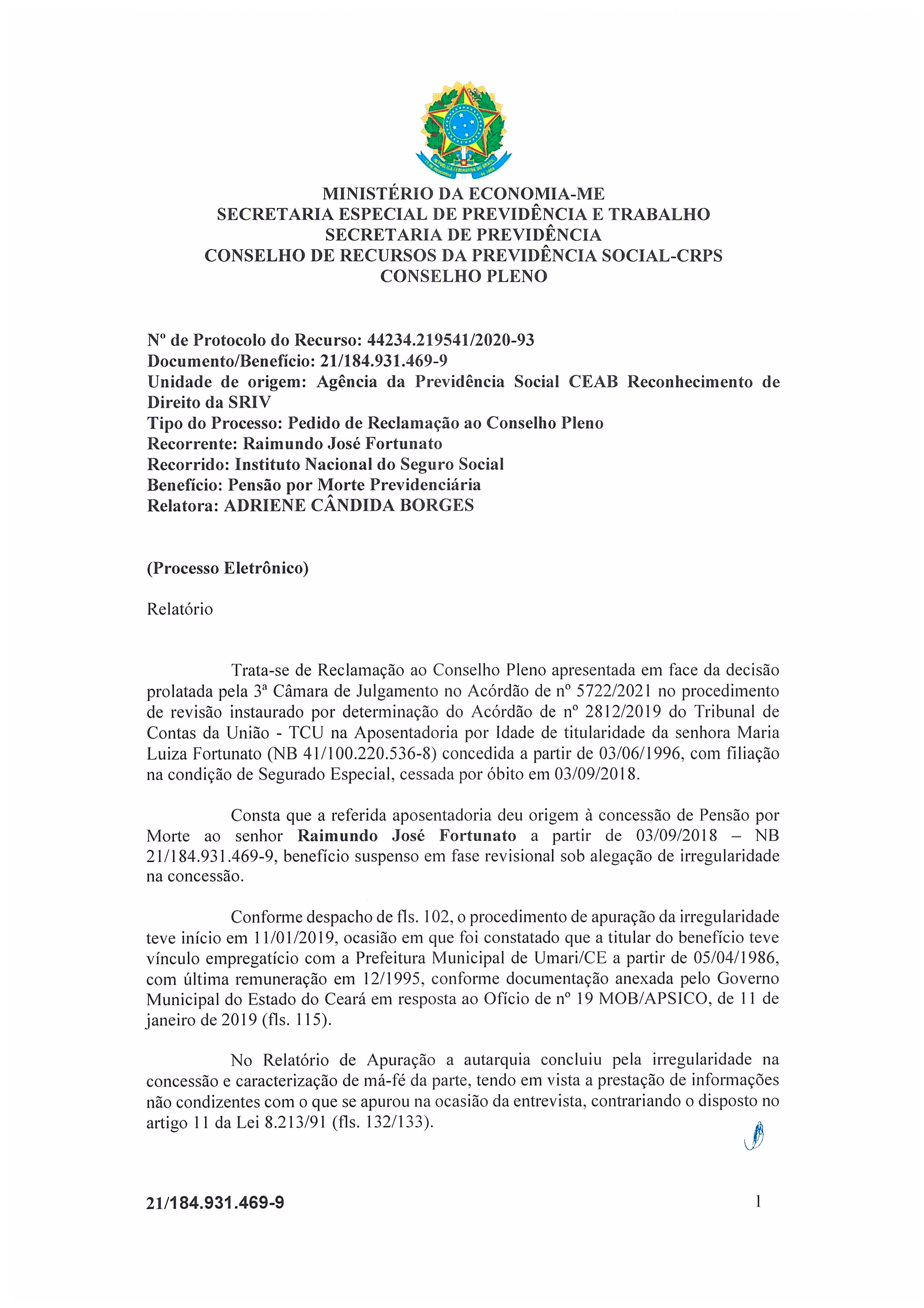 Primeira página do documento: 'Resolução 63/2022' / arquivo: 'RESOLUAO63.pdf'