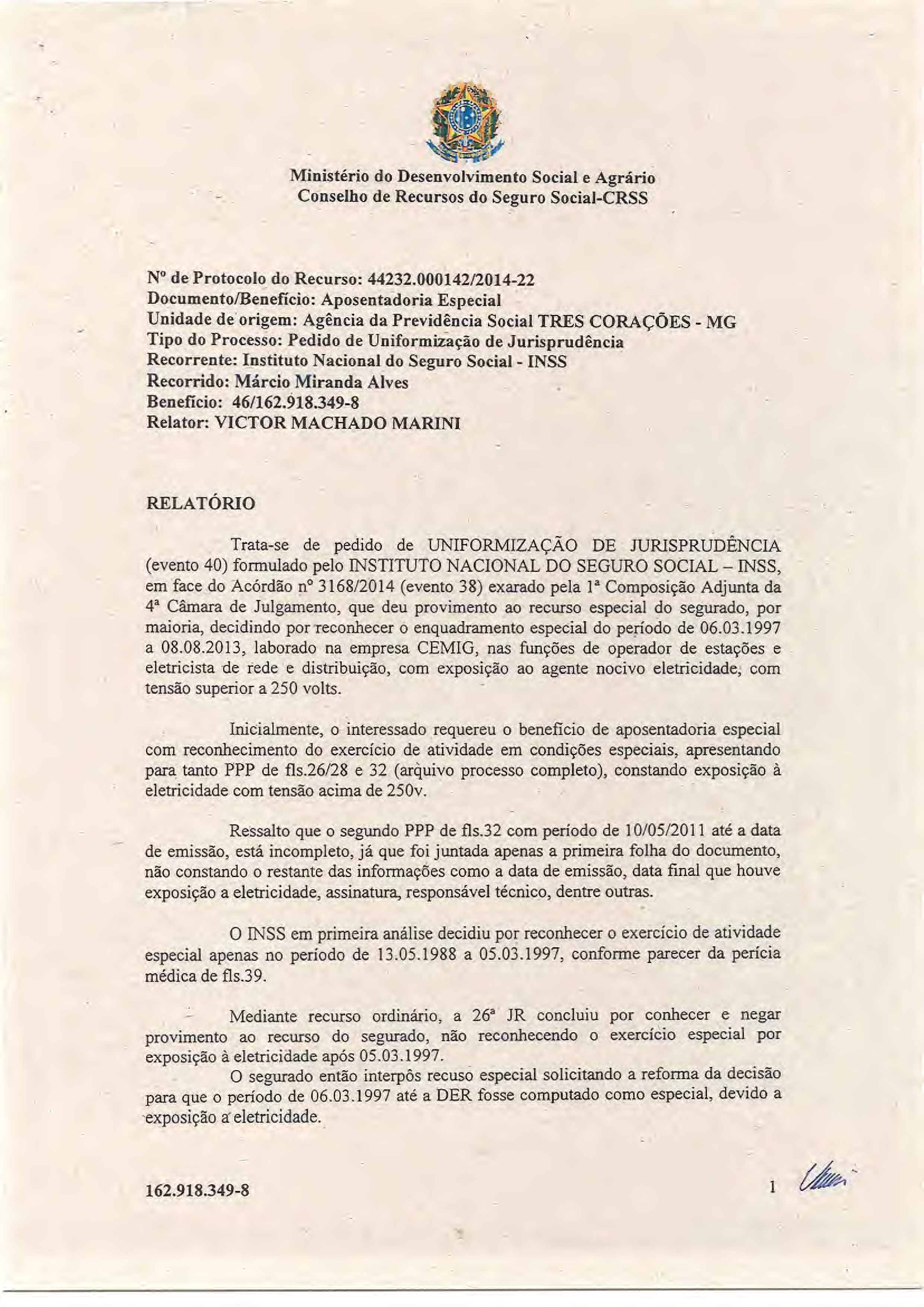 Primeira página do documento: 'Resolução 48/2018' / arquivo: 'RESOLUCAO48MARCIOMIRANDAALVES162.918.3498.pdf' 
