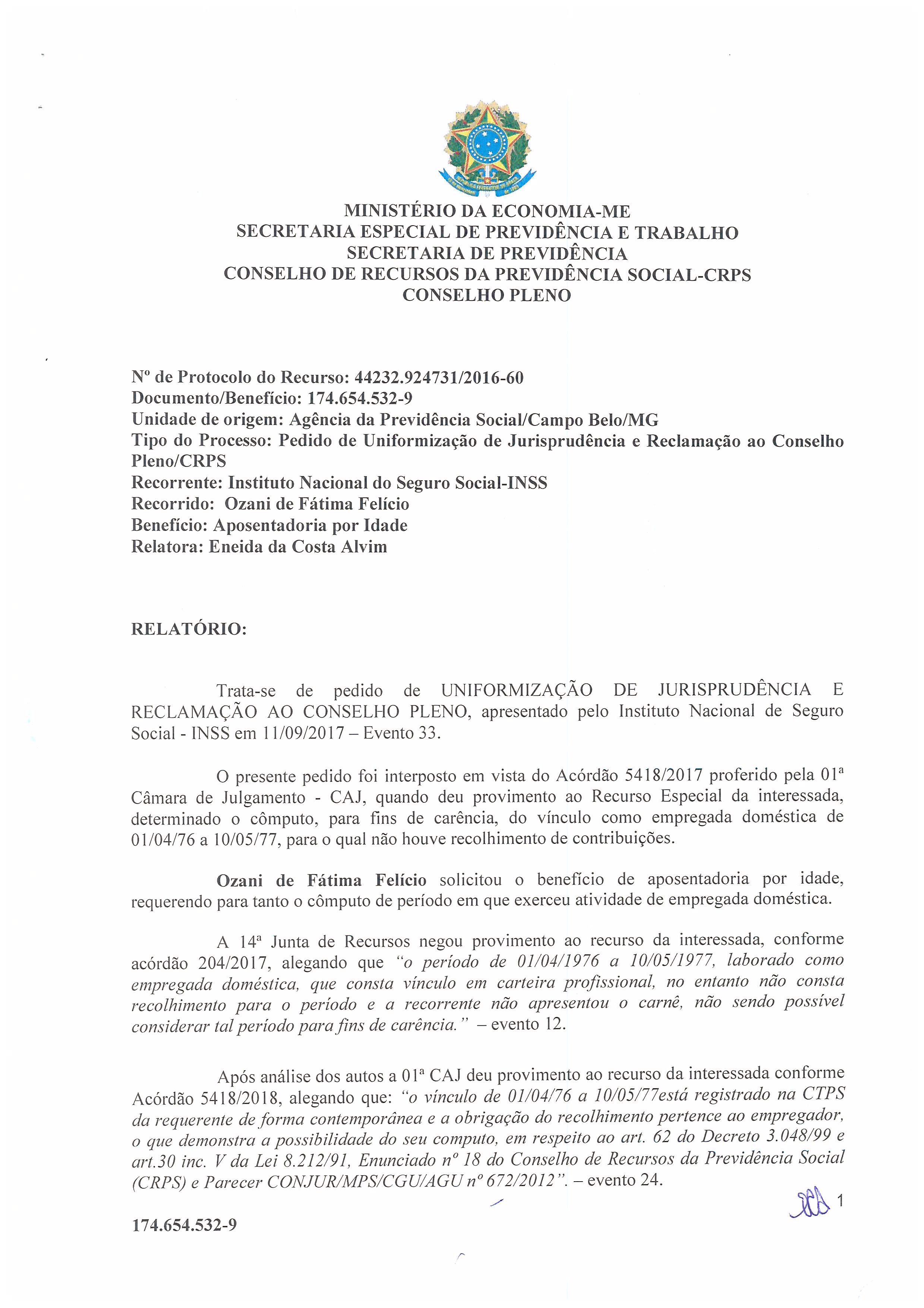 Primeira página do documento: 'Resolução 42/2019' / arquivo: 'RESOLUCAO-42-OZANI-DE-FATIMA-FELICIO.pdf'