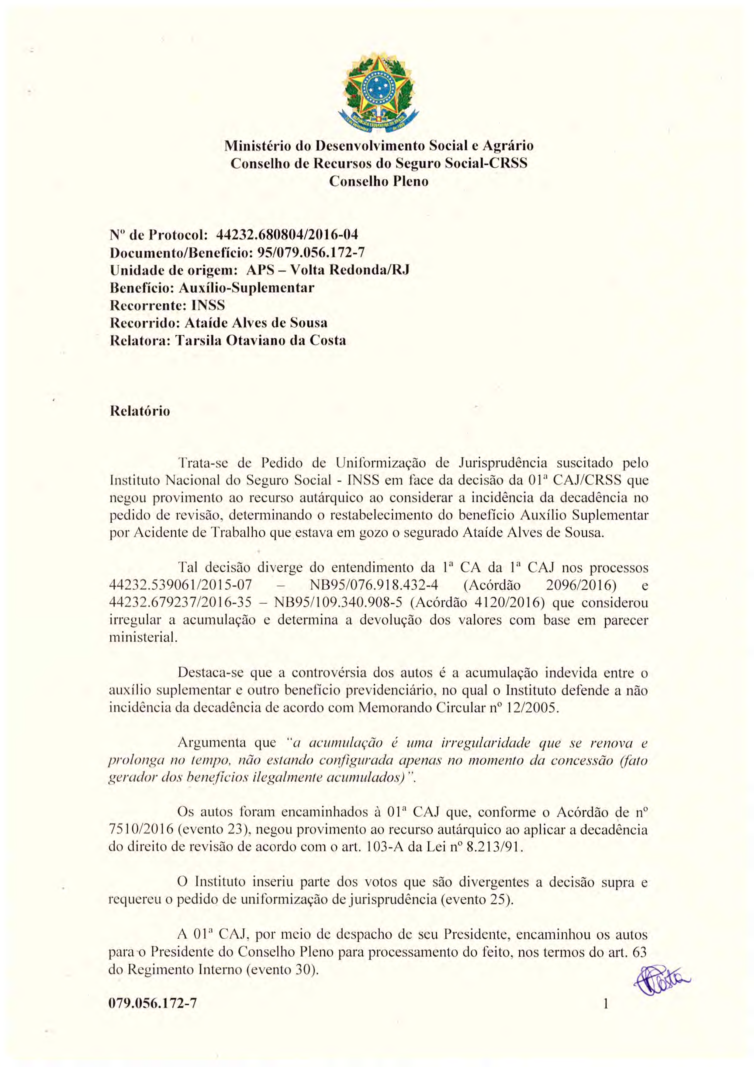 Primeira página do documento: 'Resolução 09/2018' / arquivo: 'RESOL09079.056.1727ATAIDEALVESDESOUSA.pdf' 