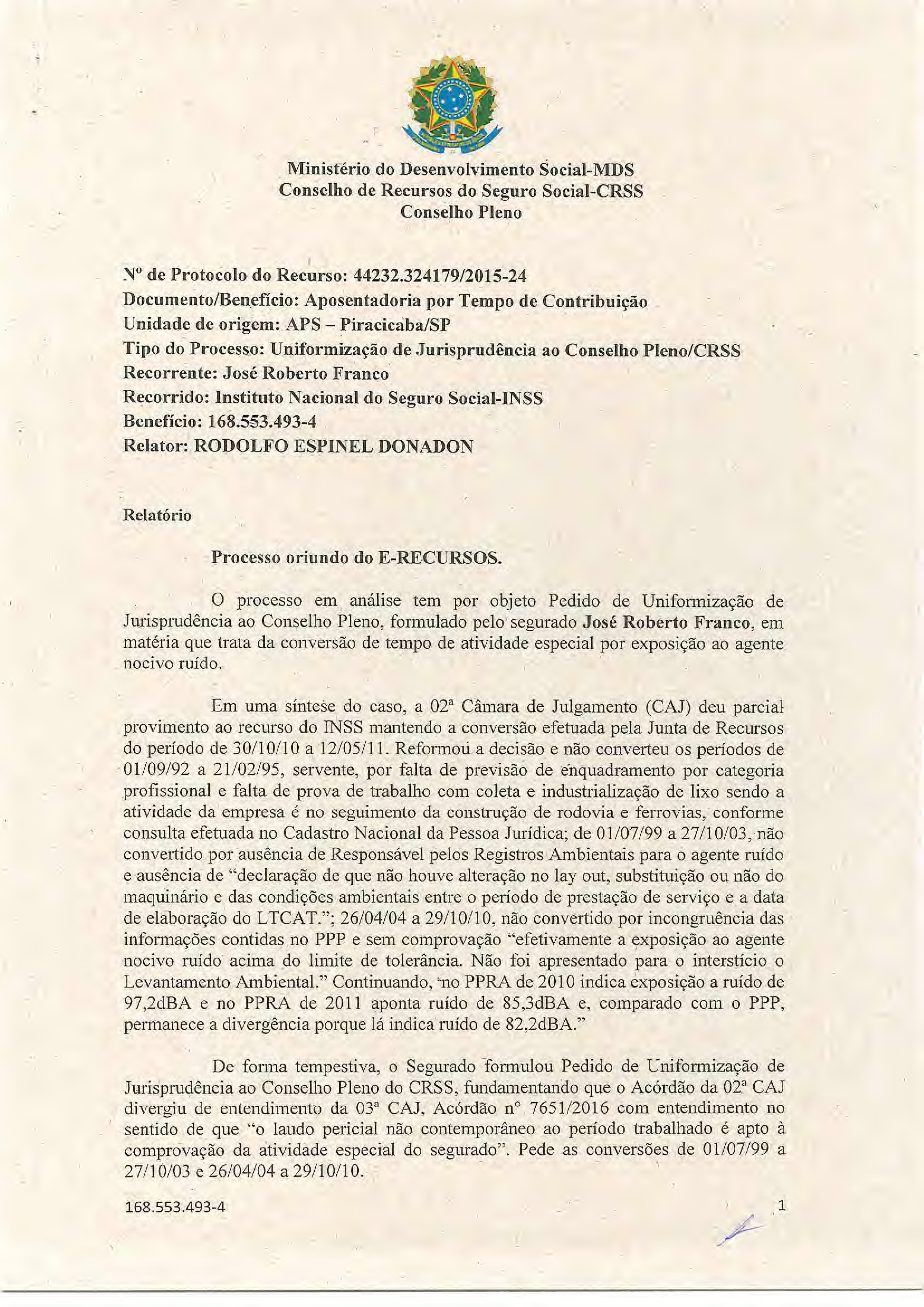 Primeira página do documento: 'Resolução 66/2018' / arquivo: 'RESOLUCAO66JOSEROBERTOFRANCO.pdf'