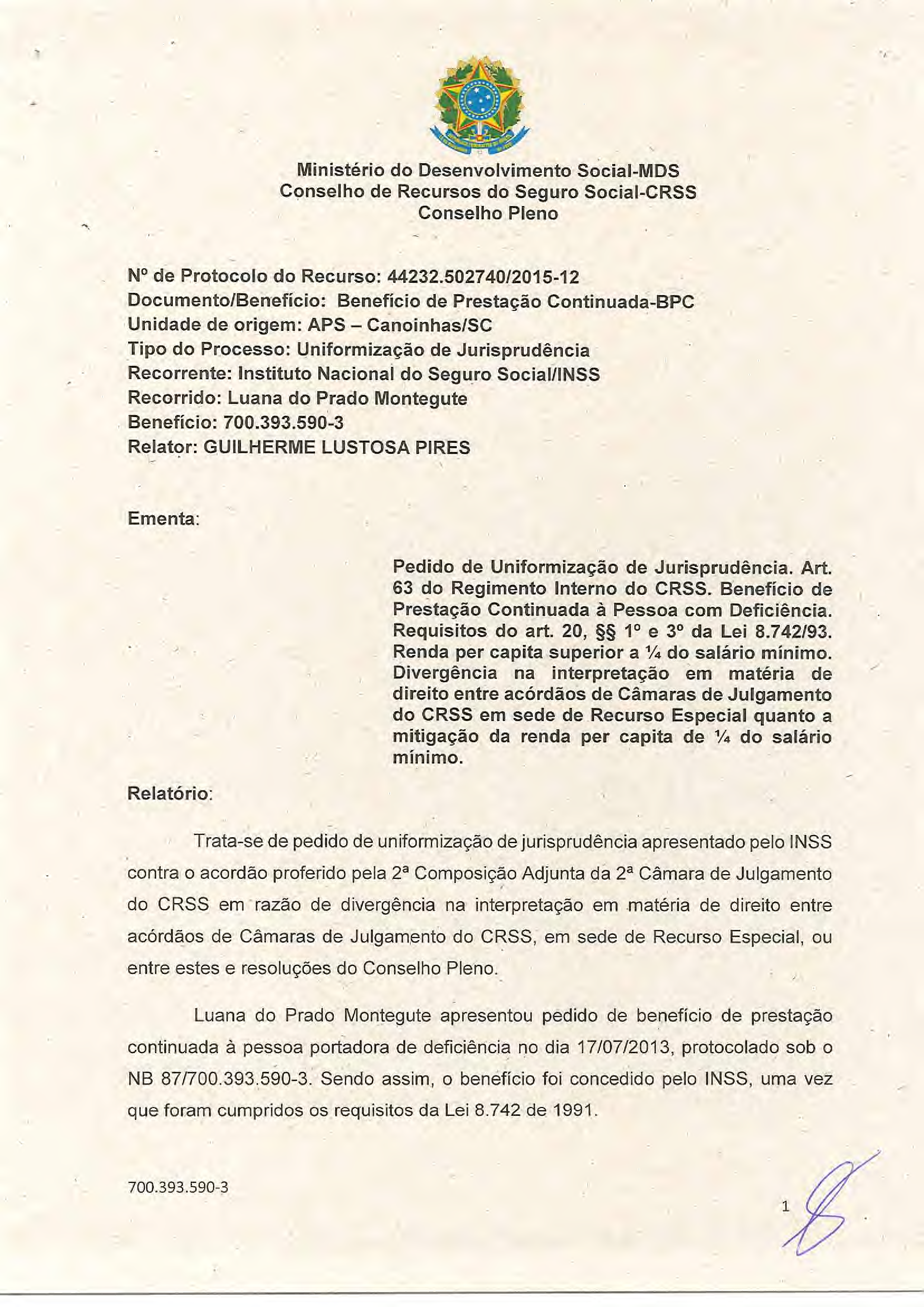 Primeira página do documento: 'Resolução 77/2018' / arquivo: 'RESOLUCAO77LUANADOPRADOMONTEGUTE.pdf'