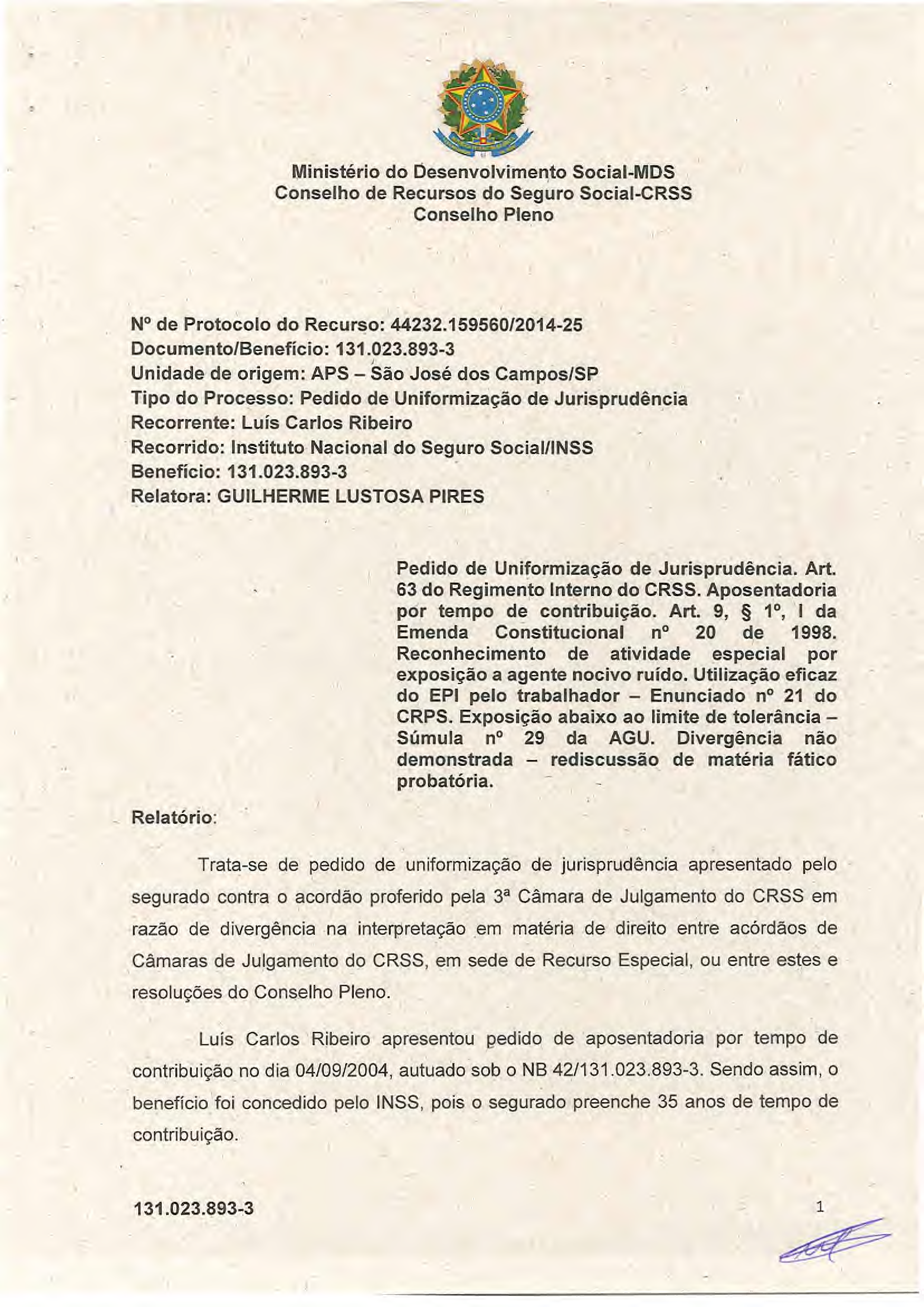 Primeira página do documento: 'Resolução 57/2018' / arquivo: 'RESOLUCAO57LUISCARLOSRIBEIRO131.023.8933.pdf'