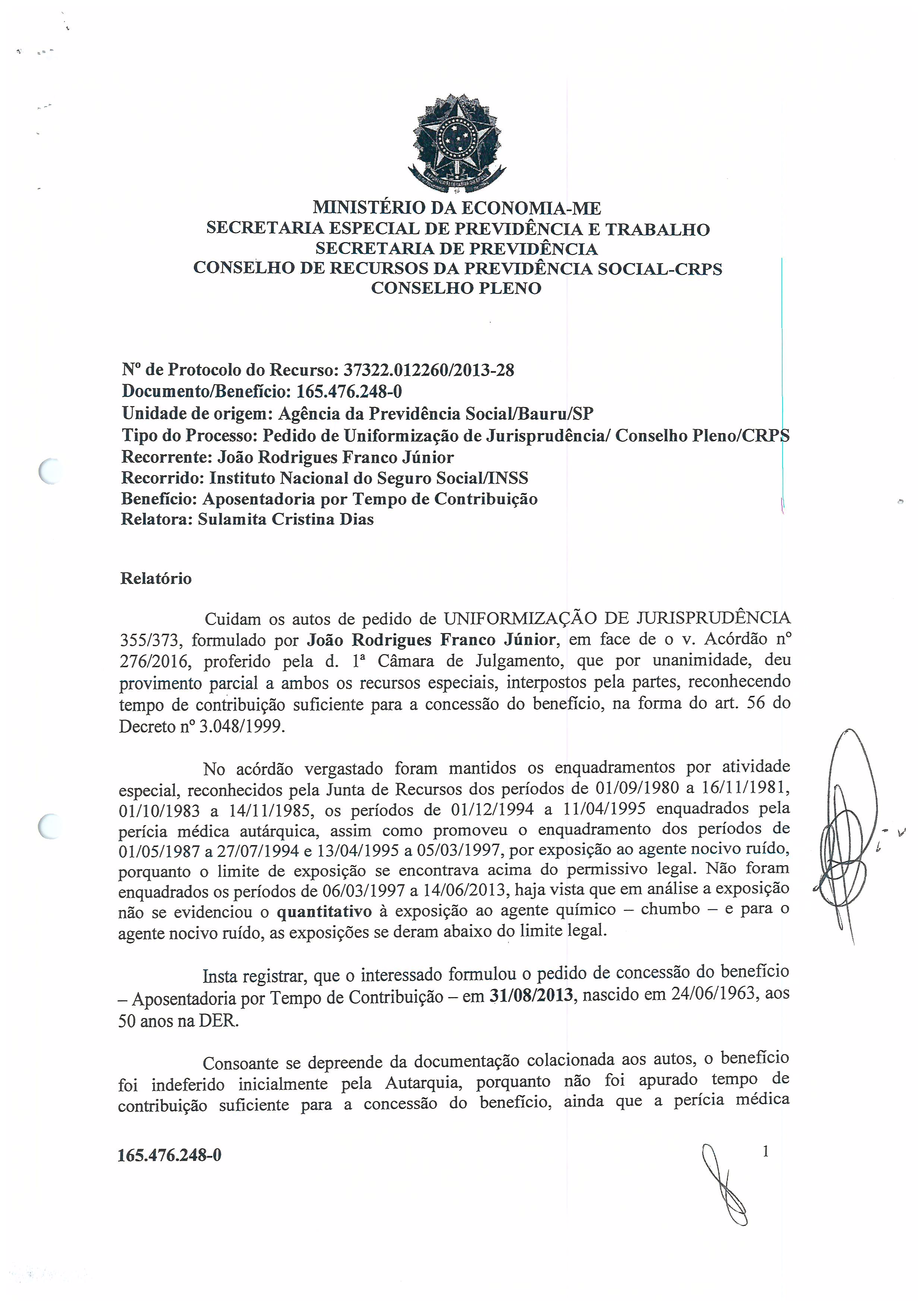 Primeira página do documento: 'Resolução 36/2019' / arquivo: 'RESOLUCAO-36-JOAO-RODRIGUES-FRANCO-JUNIOR.pdf'