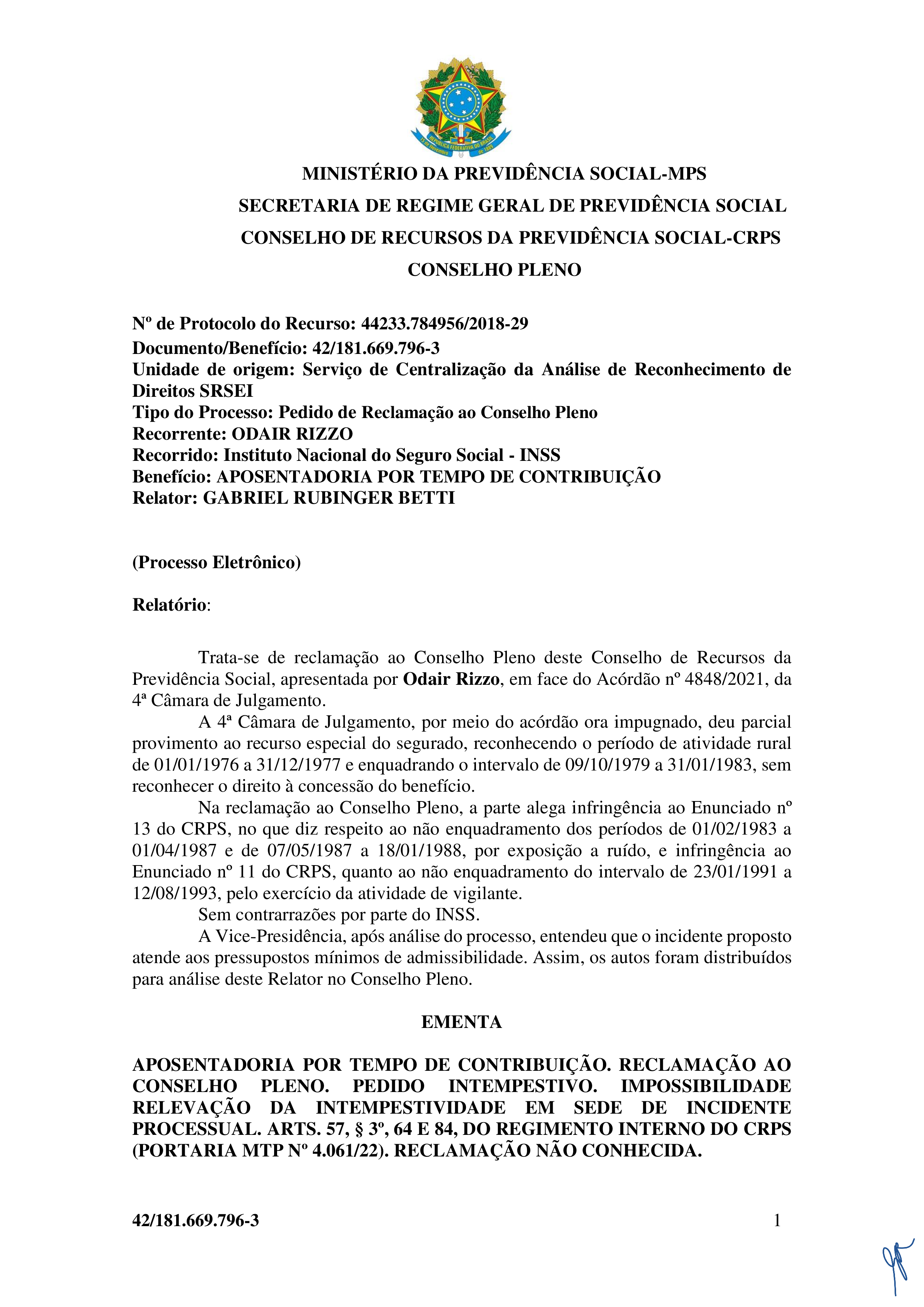 Primeira página do documento: 'RESOLUÇÃO 43/2023' / arquivo: 'RESOLUO43.pdf' 