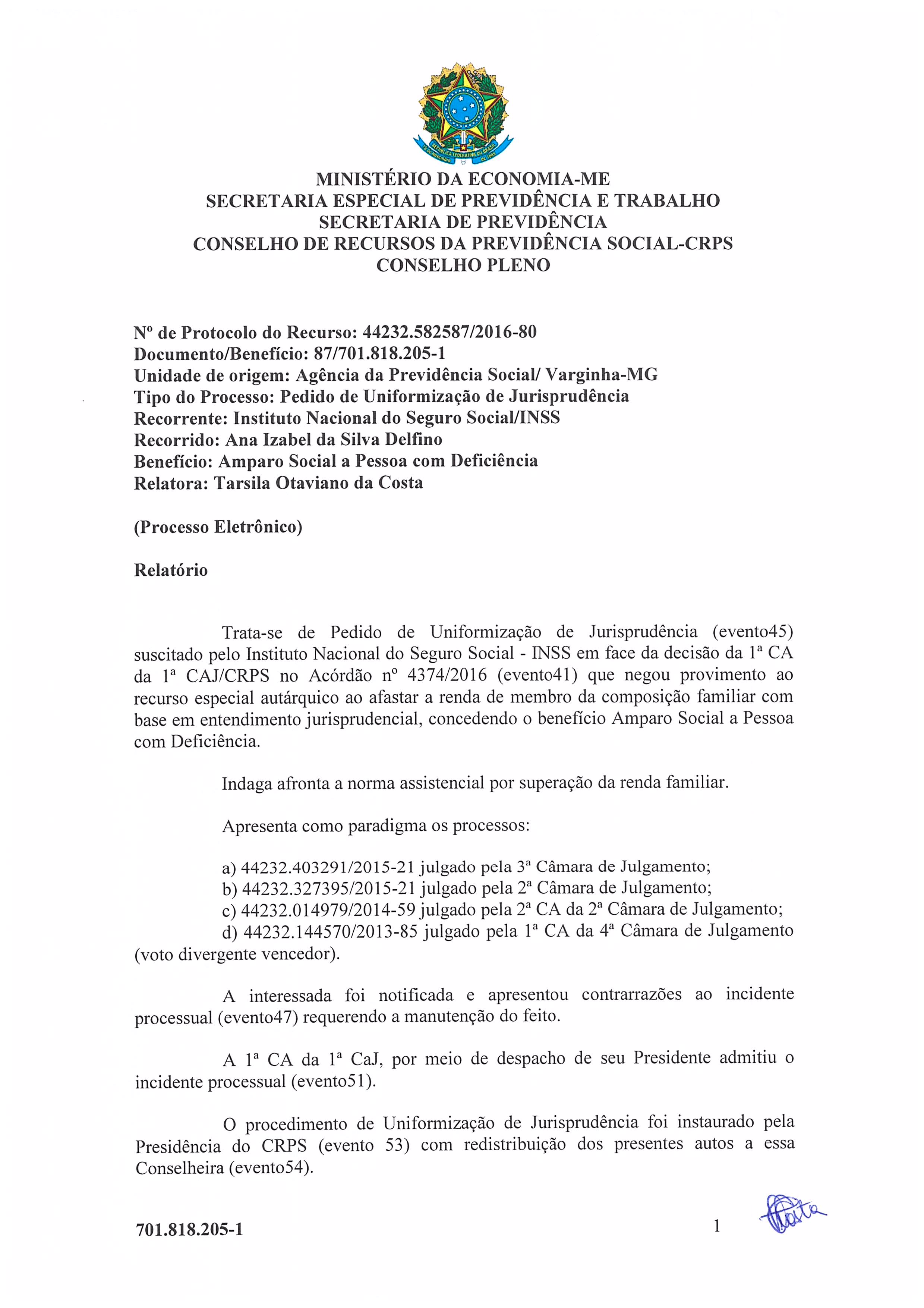 Primeira página do documento: 'Resolução 46/2020' / arquivo: 'RESOLUCAO46ANAIZABELDASILVA.pdf'
