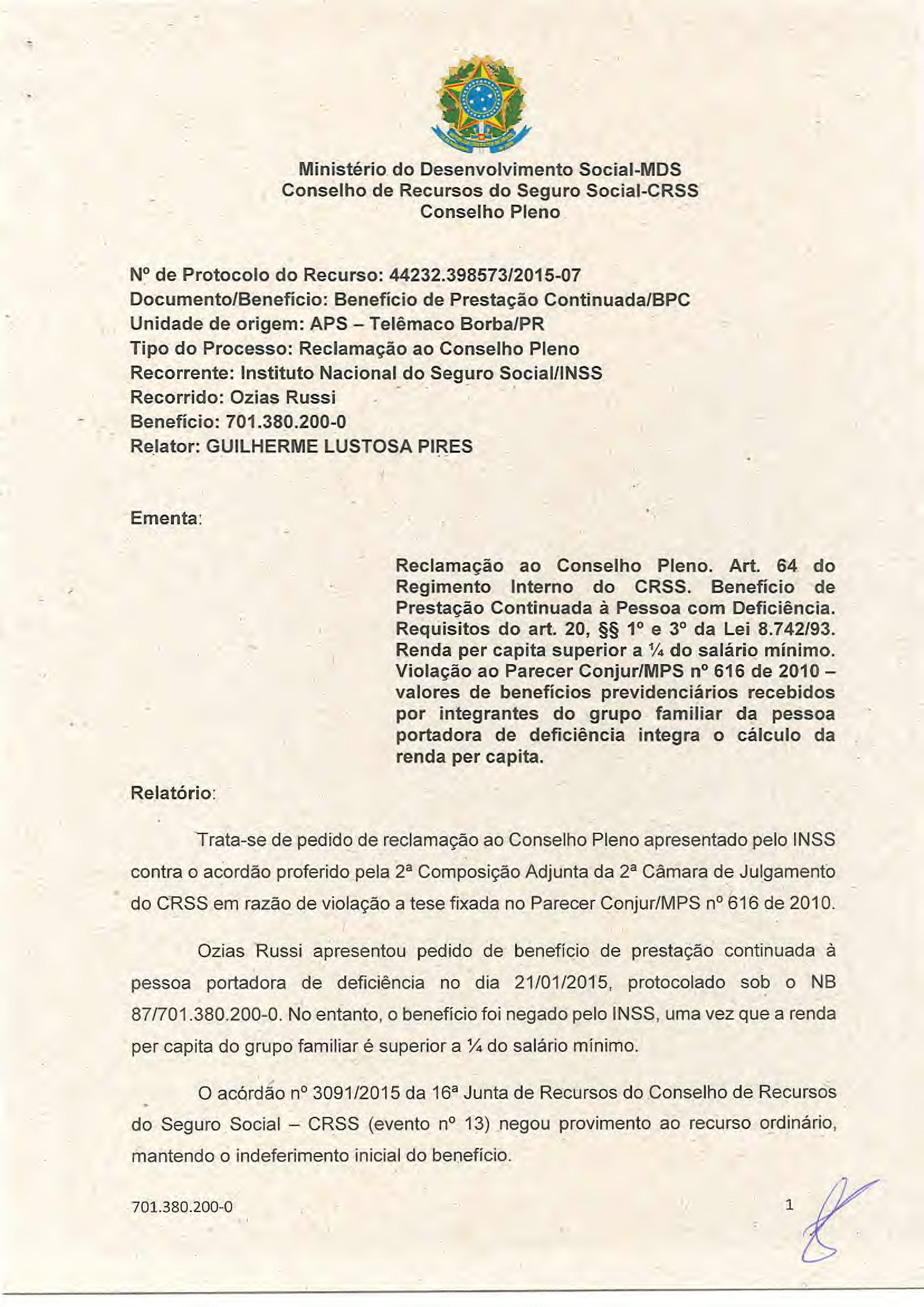 Primeira página do documento: 'Resolução 78/2018' / arquivo: 'RESOLUCAO78OZIASRUSSI.pdf'