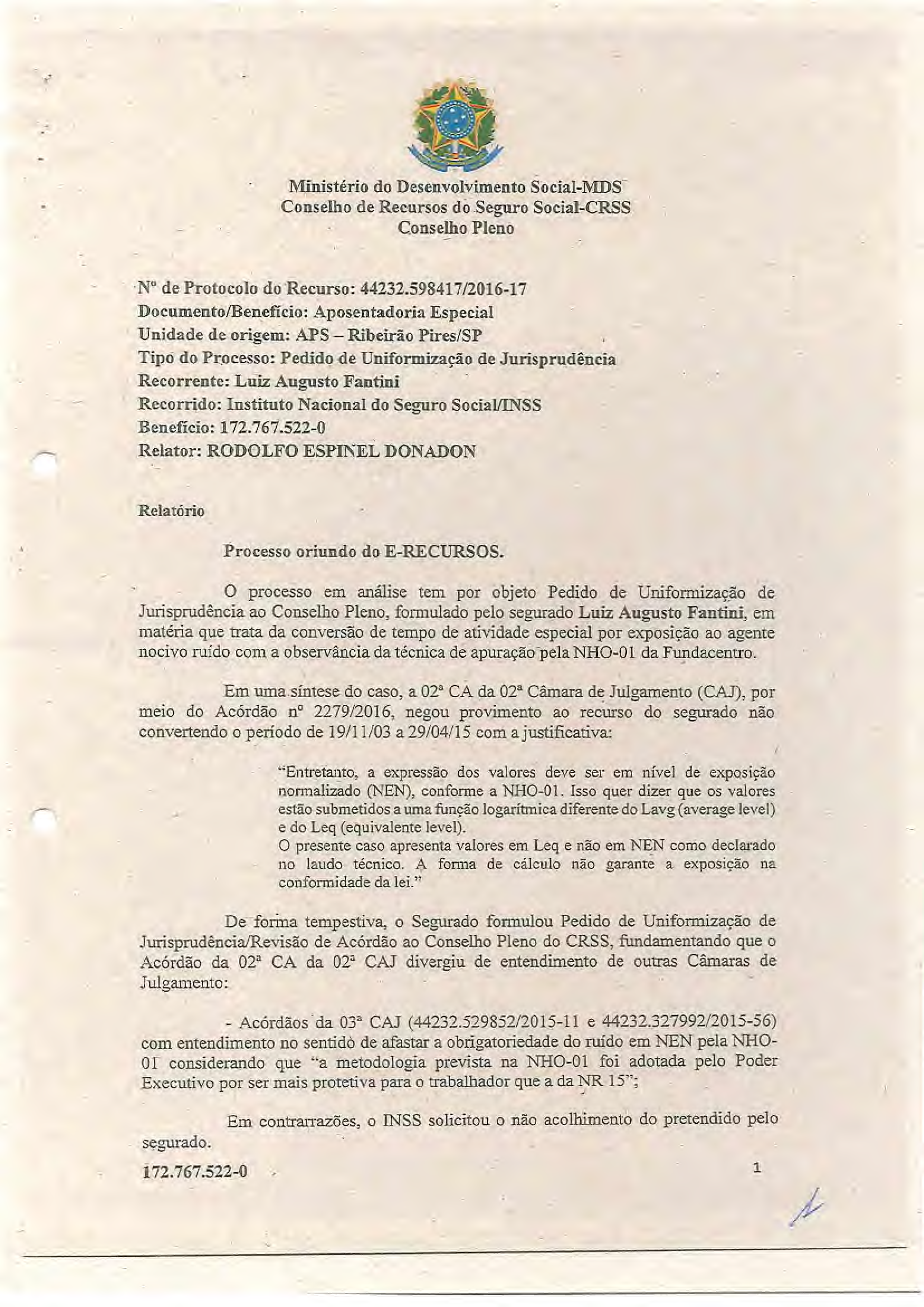 Primeira página do documento: 'Resolução 72/2018' / arquivo: 'RESOLUO72LUIZAUGUSTOFANTINI.pdf'