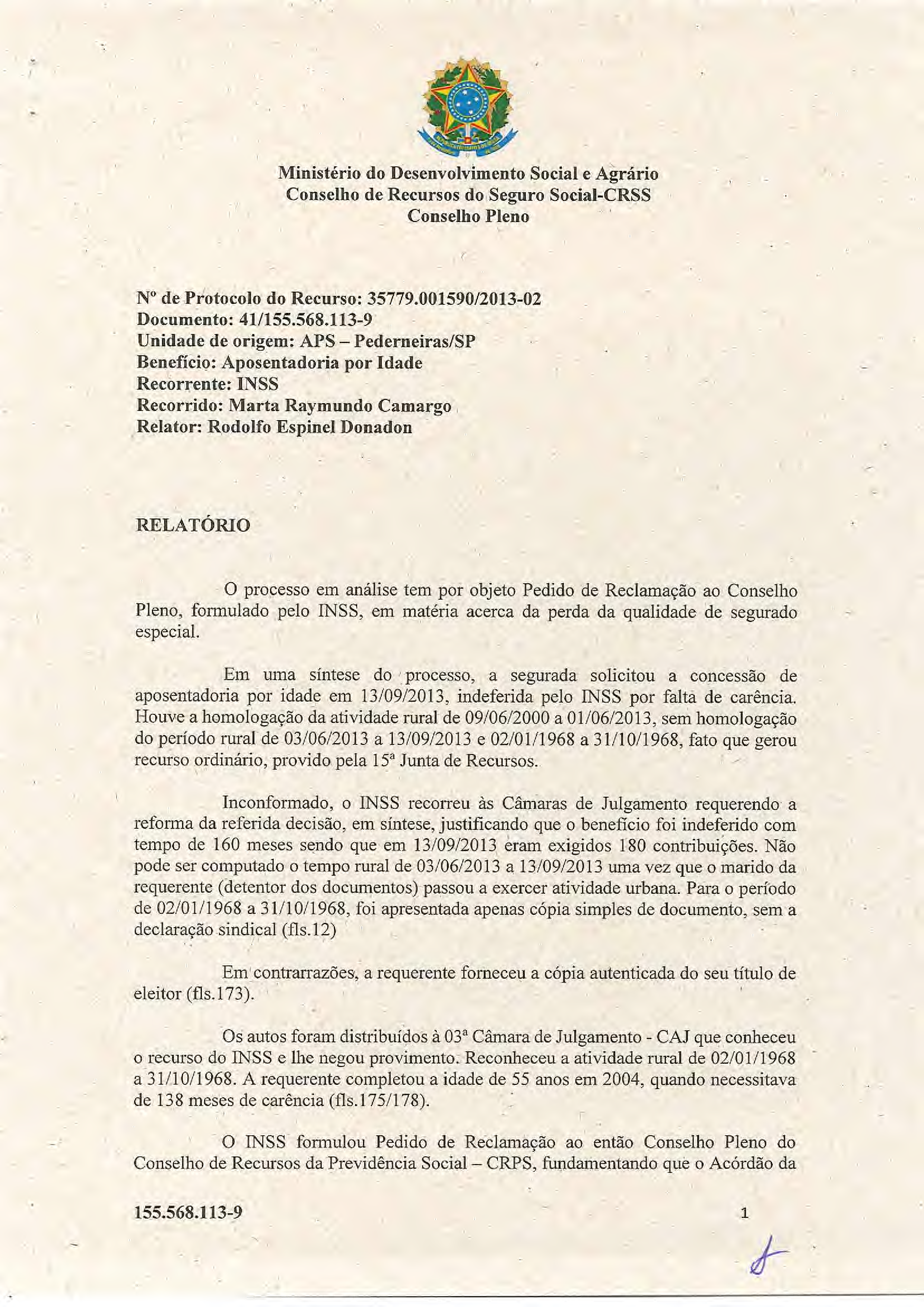 Primeira página do documento: 'Resolução 02/2018' / arquivo: 'RESOL02155.568.1139MARTARAYMUNDOCAMARGO.pdf'