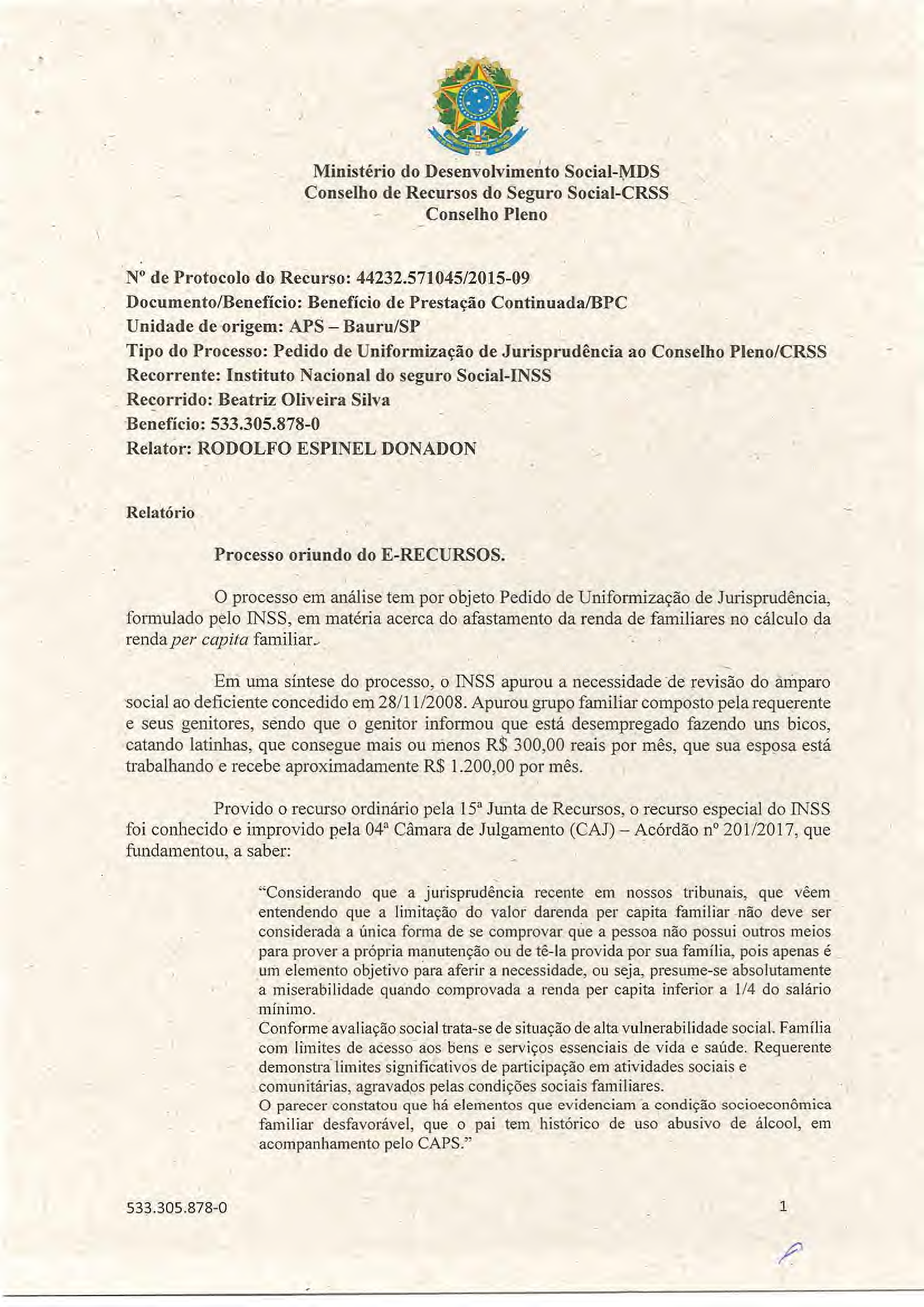 Primeira página do documento: 'Resolução 75/2018' / arquivo: 'RESOLUO75BEATRIZOLIVEIRASILVA.pdf'