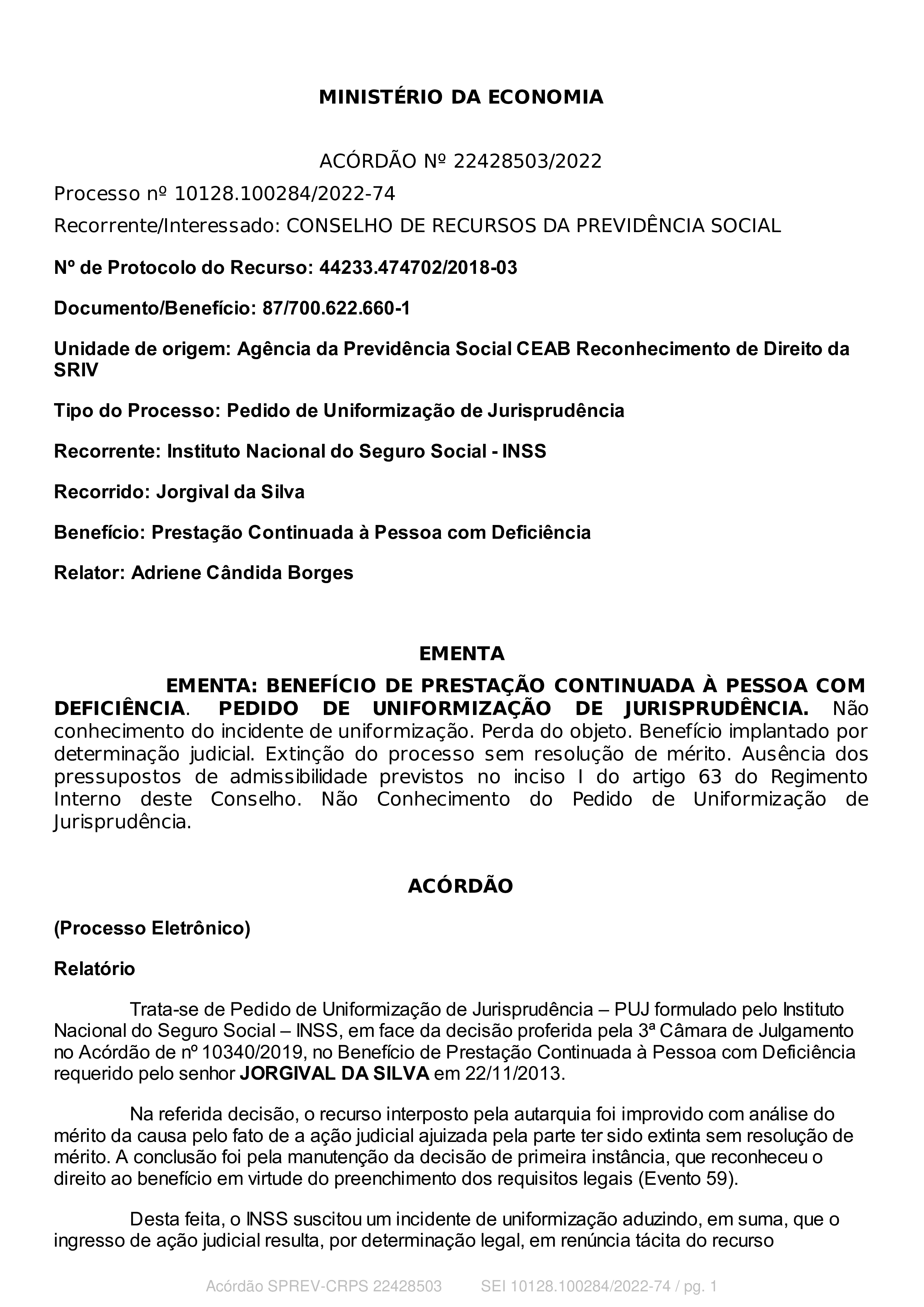 Primeira página do documento: 'Resolução 17/2022' / arquivo: 'RESOLUO17.pdf' 