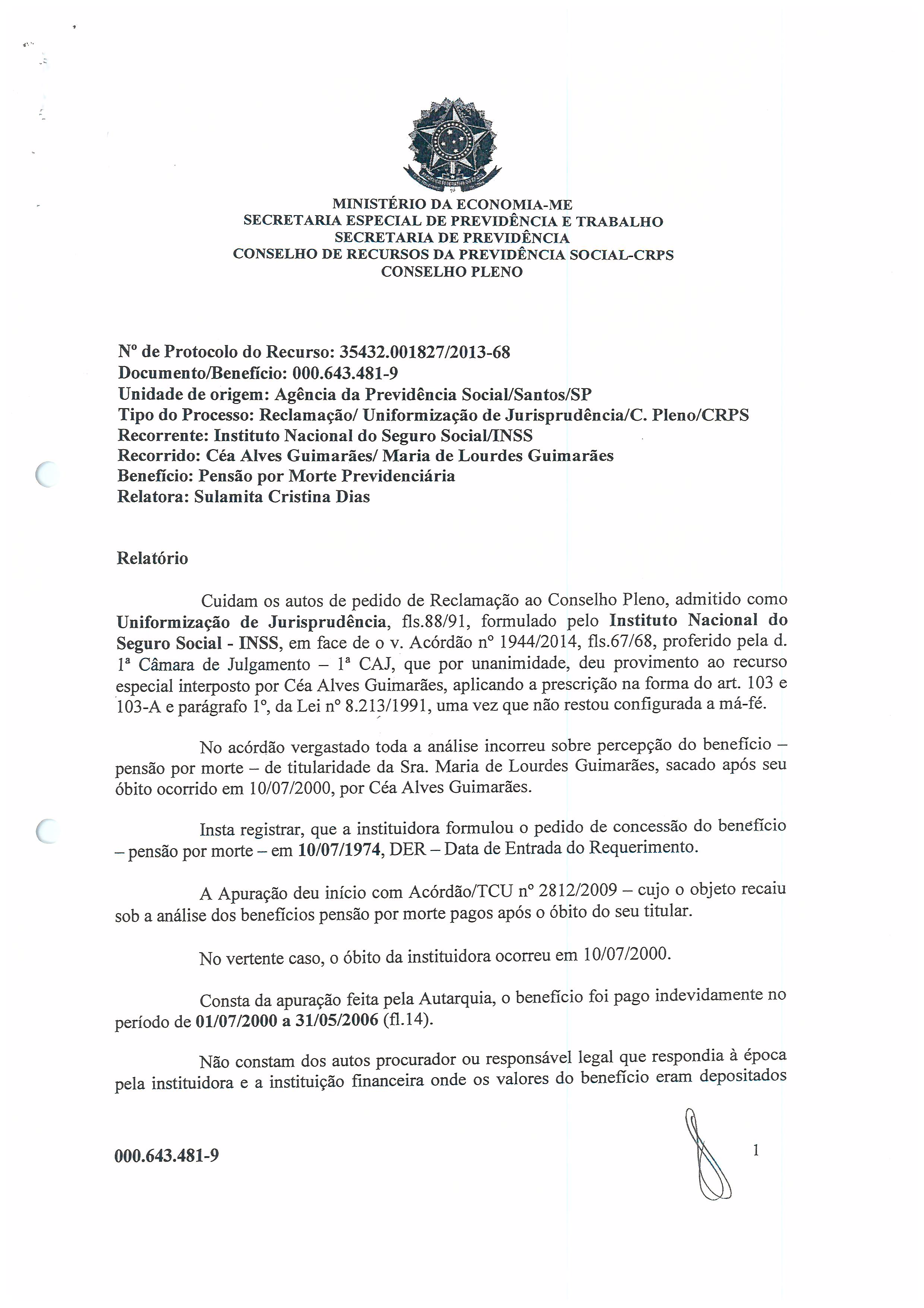 Primeira página do documento: 'Resolução 41/2019' / arquivo: 'RESOLUCAO-41-CEA-ALVES-GUIMARAES-MARIAN-DE-LOURDES-GUIMARAES.pdf'