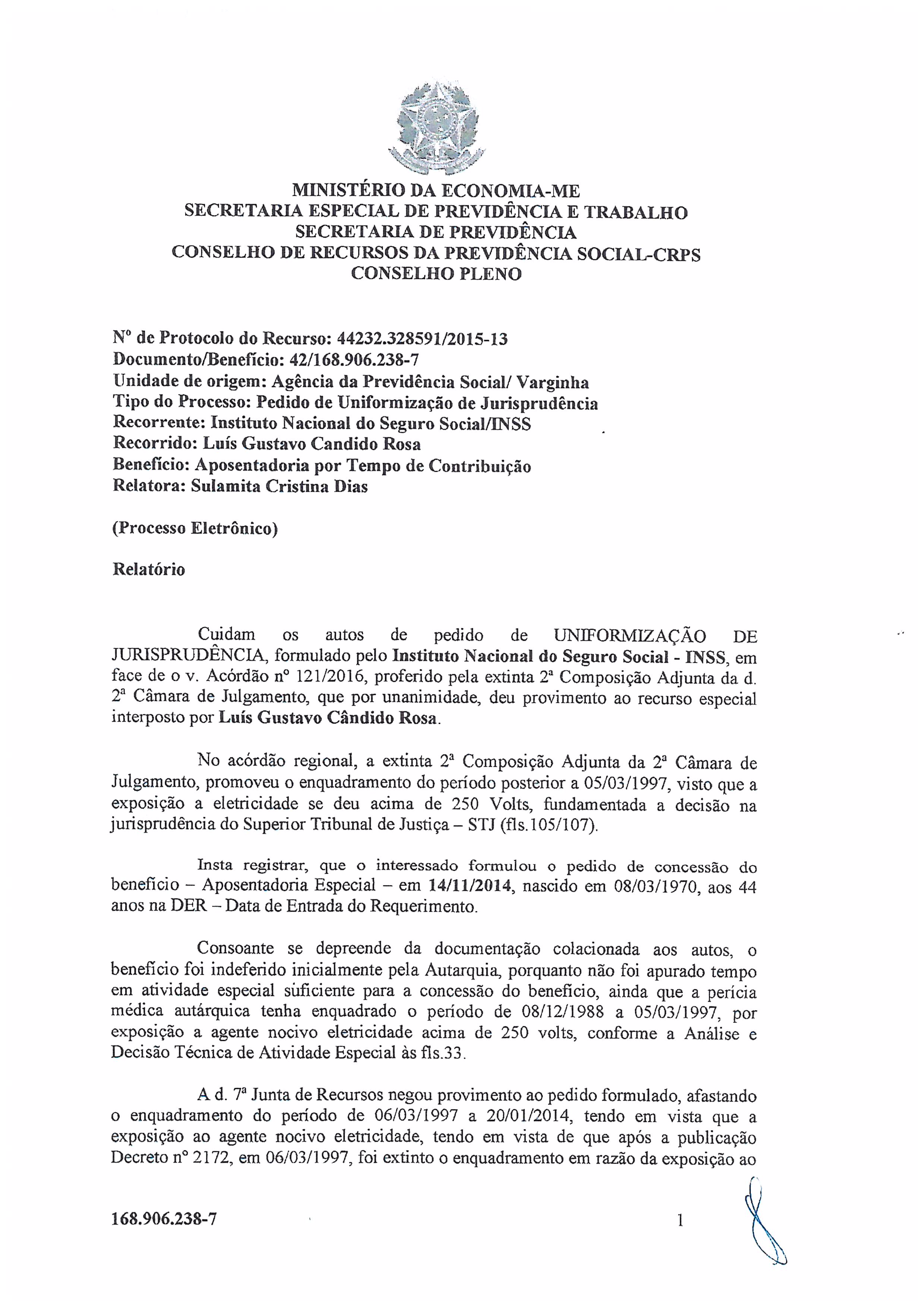 Primeira página do documento: 'Resolução 40/2020' / arquivo: 'RESOLUCAO40LUISGUSTAVOCANDIDO.pdf'