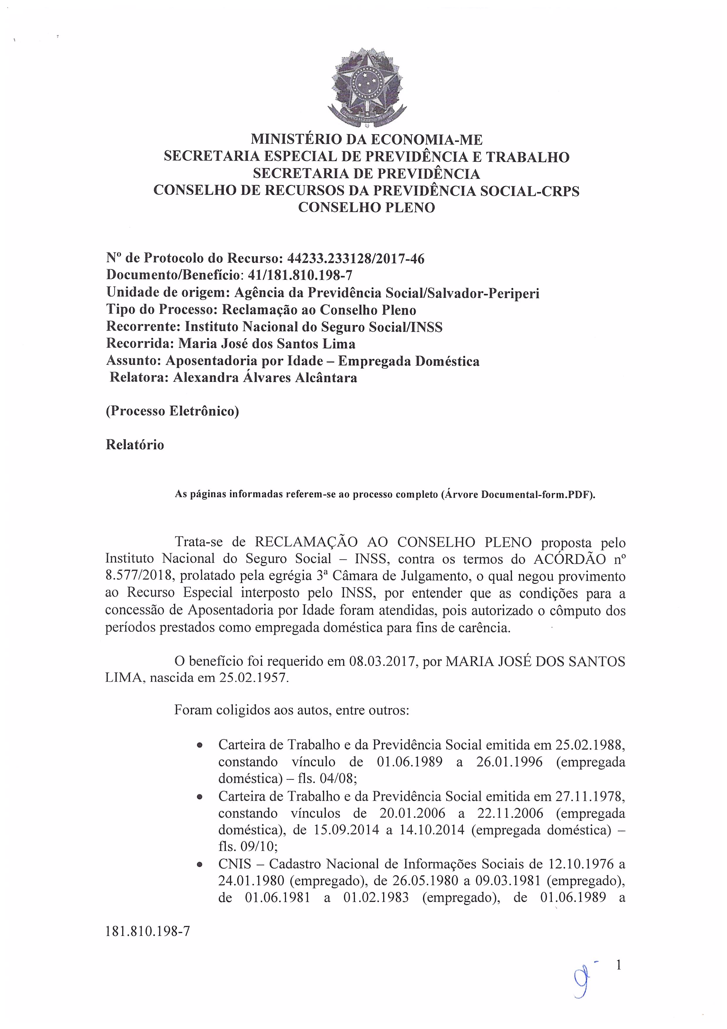 Primeira página do documento: 'Resolução 65/2020' / arquivo: 'RESOLUCAO65MARIAJOSE_DOSSANTOS.pdf' 