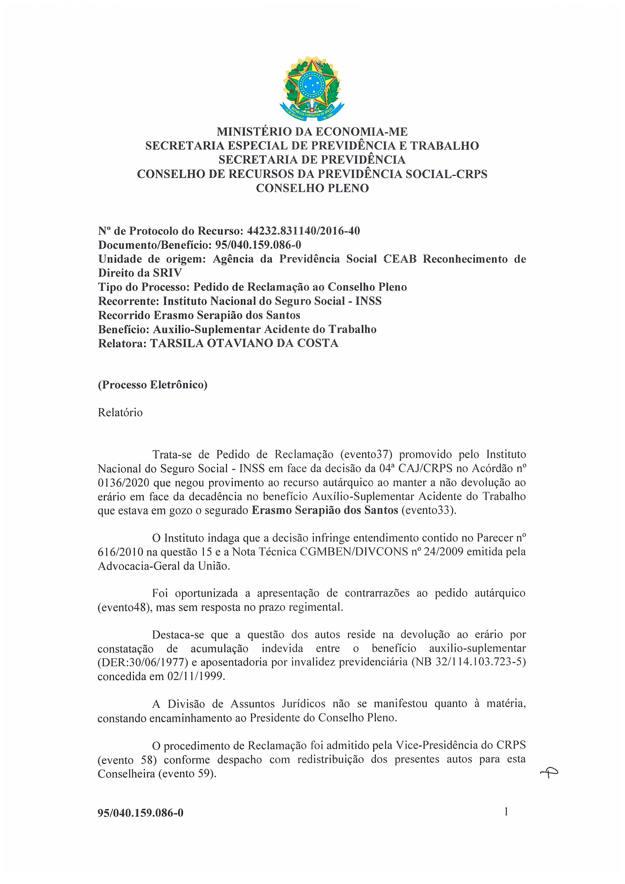 Primeira página do documento: 'Resolução 55/2022' / arquivo: 'RESOLUAO55.pdf' 