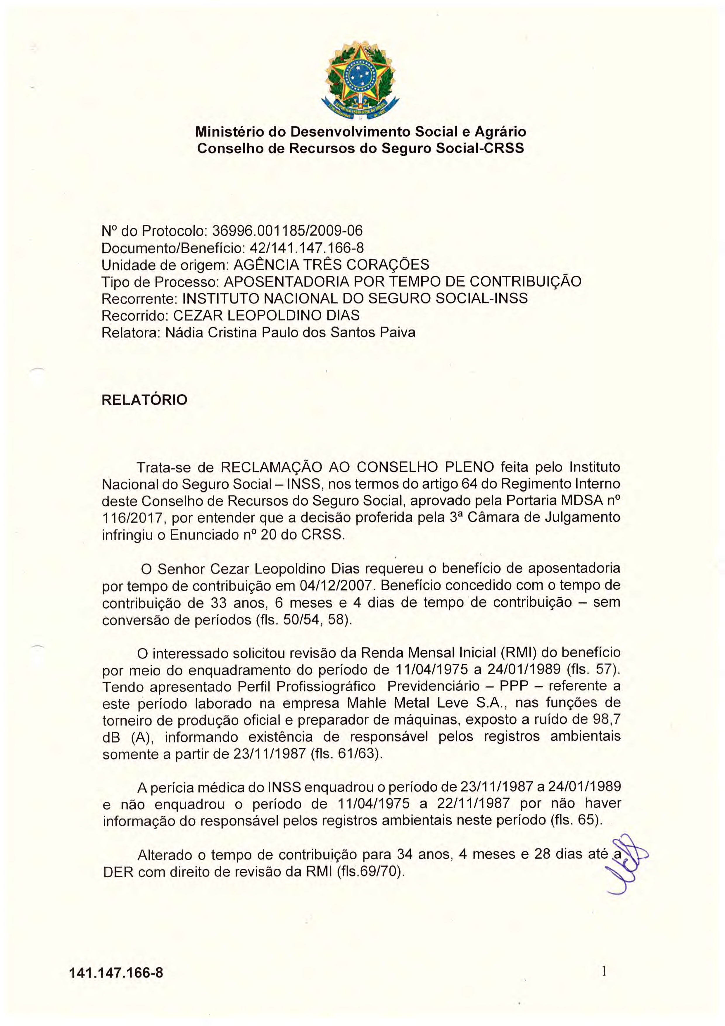 Primeira página do documento: 'Resolução 41/2017' / arquivo: 'RESOLUO_N41_CEZARLEOPOLDINODIAS_141.147.1668.pdf'