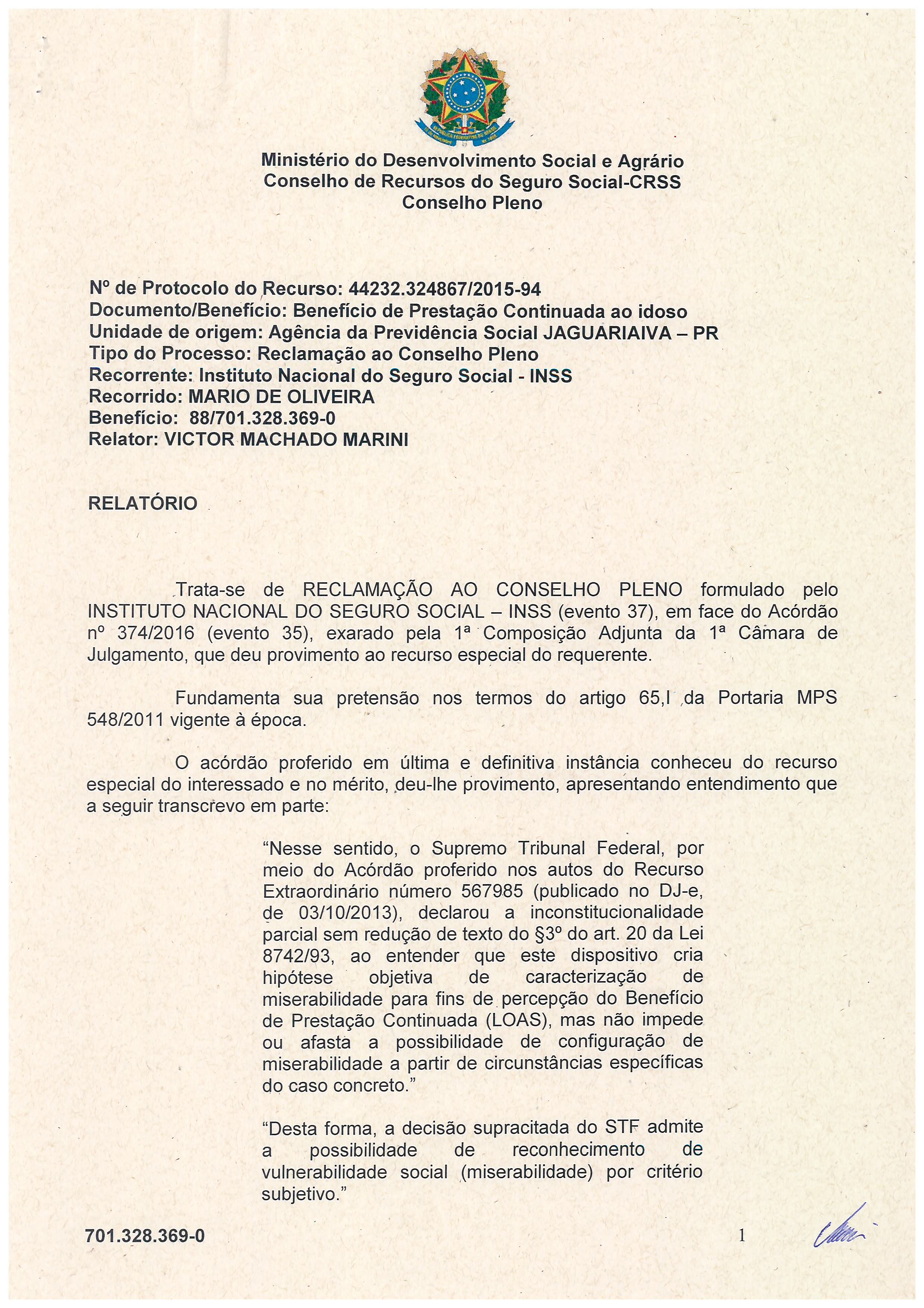 Primeira página do documento: 'Resolução 37/2017' / arquivo: 'RESOLUON37_MARIODEOLIVEIRA_701.328.3690.pdf'